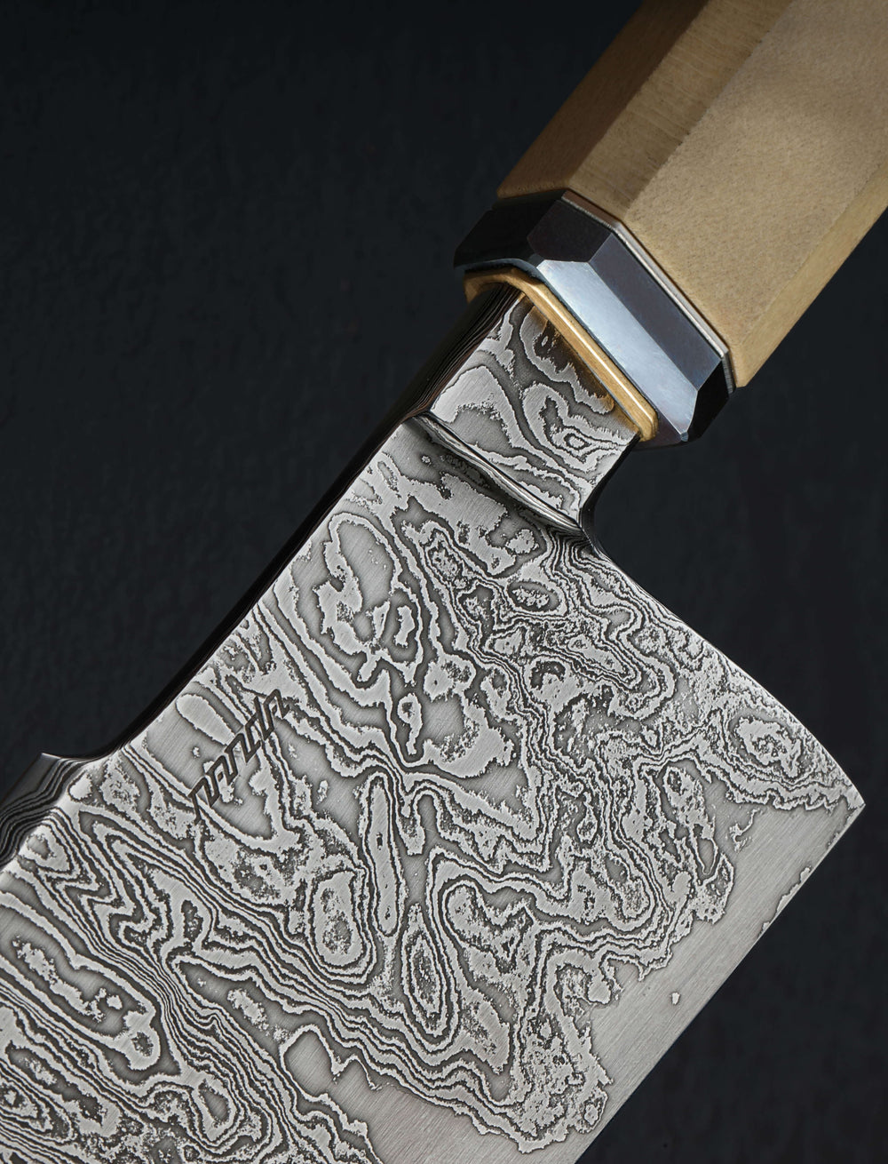 Nick Anderson - California Santoku & Bunka Shoreline Damascus Santoku 202mm