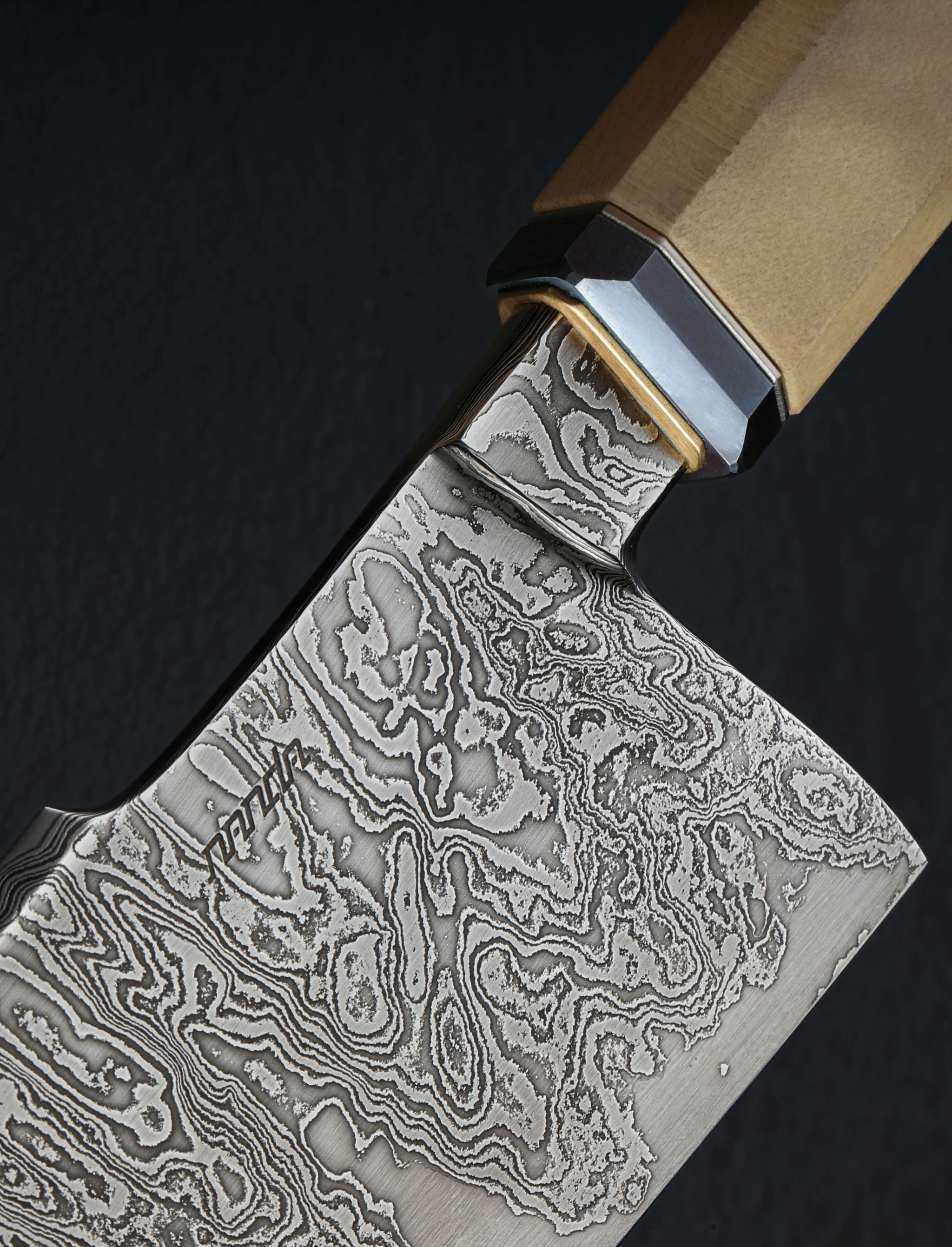 Nick Anderson - California Santoku & Bunka Shoreline Damascus Santoku 202mm