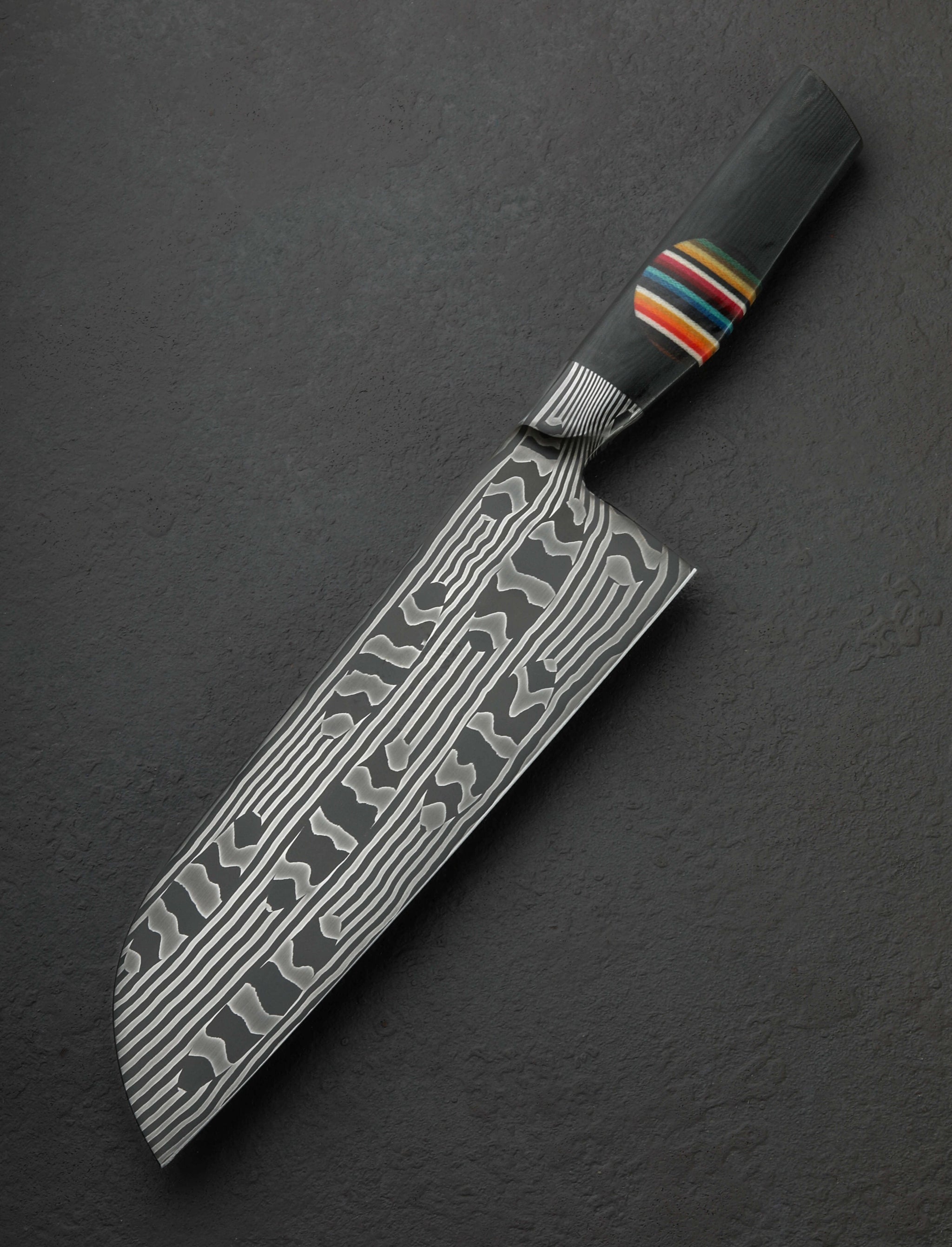 Nick Anger - Vermont Santoku & Bunka Banded Mirage Santoku 230mm