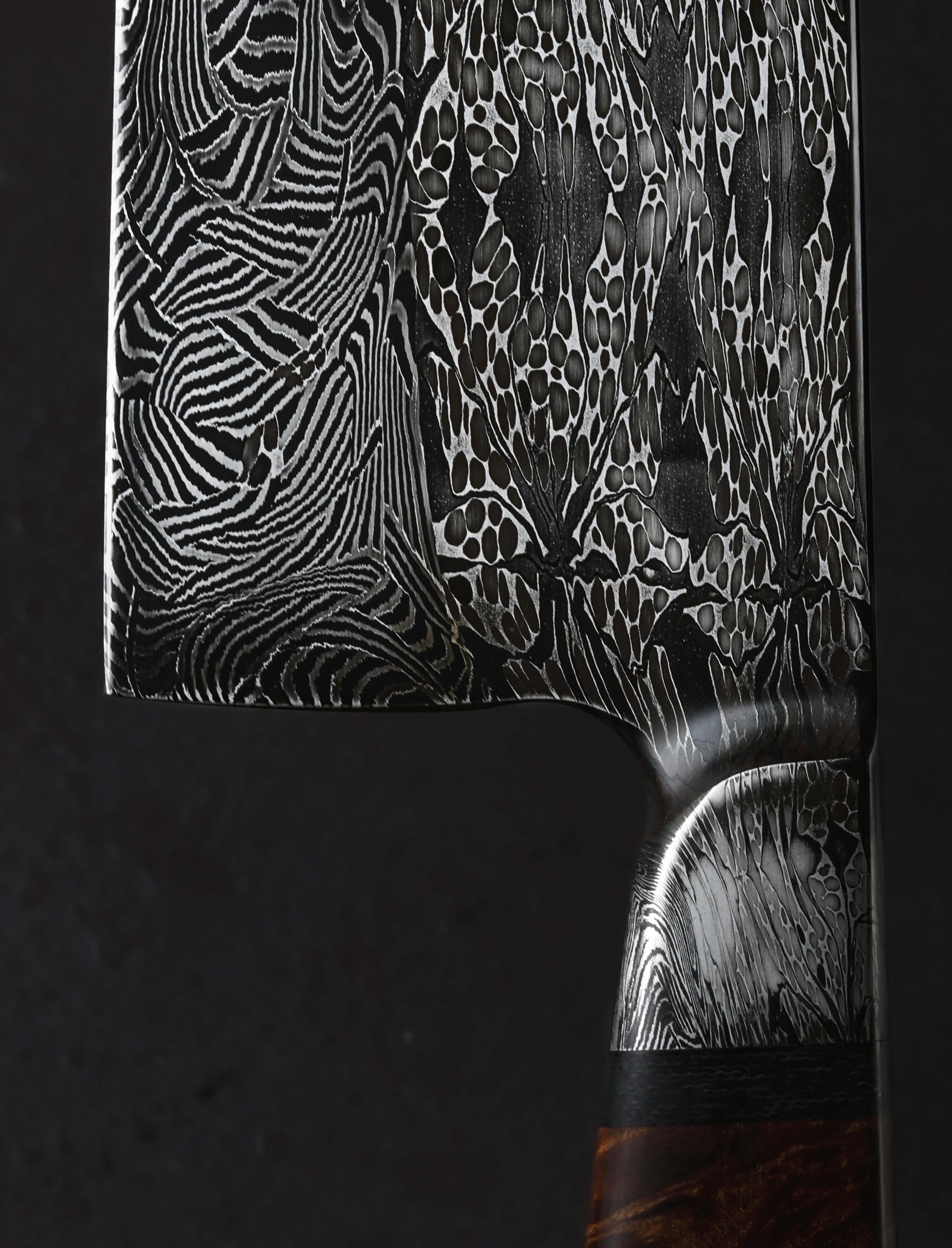 Nick Anger - Vermont Santoku & Bunka Strata Damascus Bunka 237mm