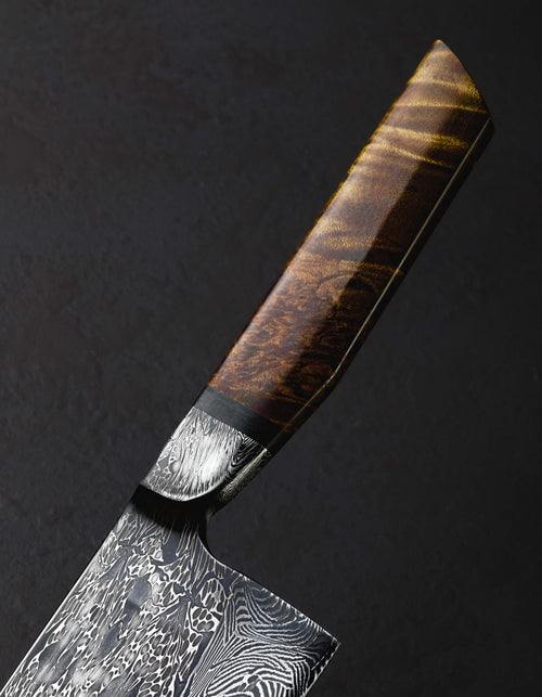 Nick Anger - Vermont Santoku & Bunka Strata Damascus Bunka 237mm