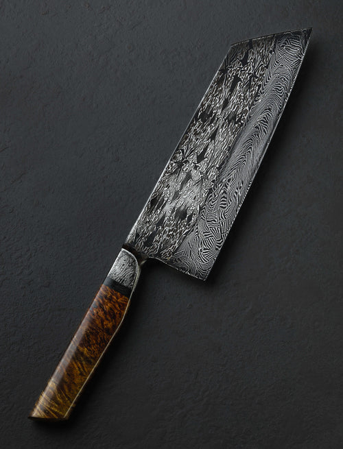 Nick Anger - Vermont Santoku & Bunka Strata Damascus Bunka 237mm