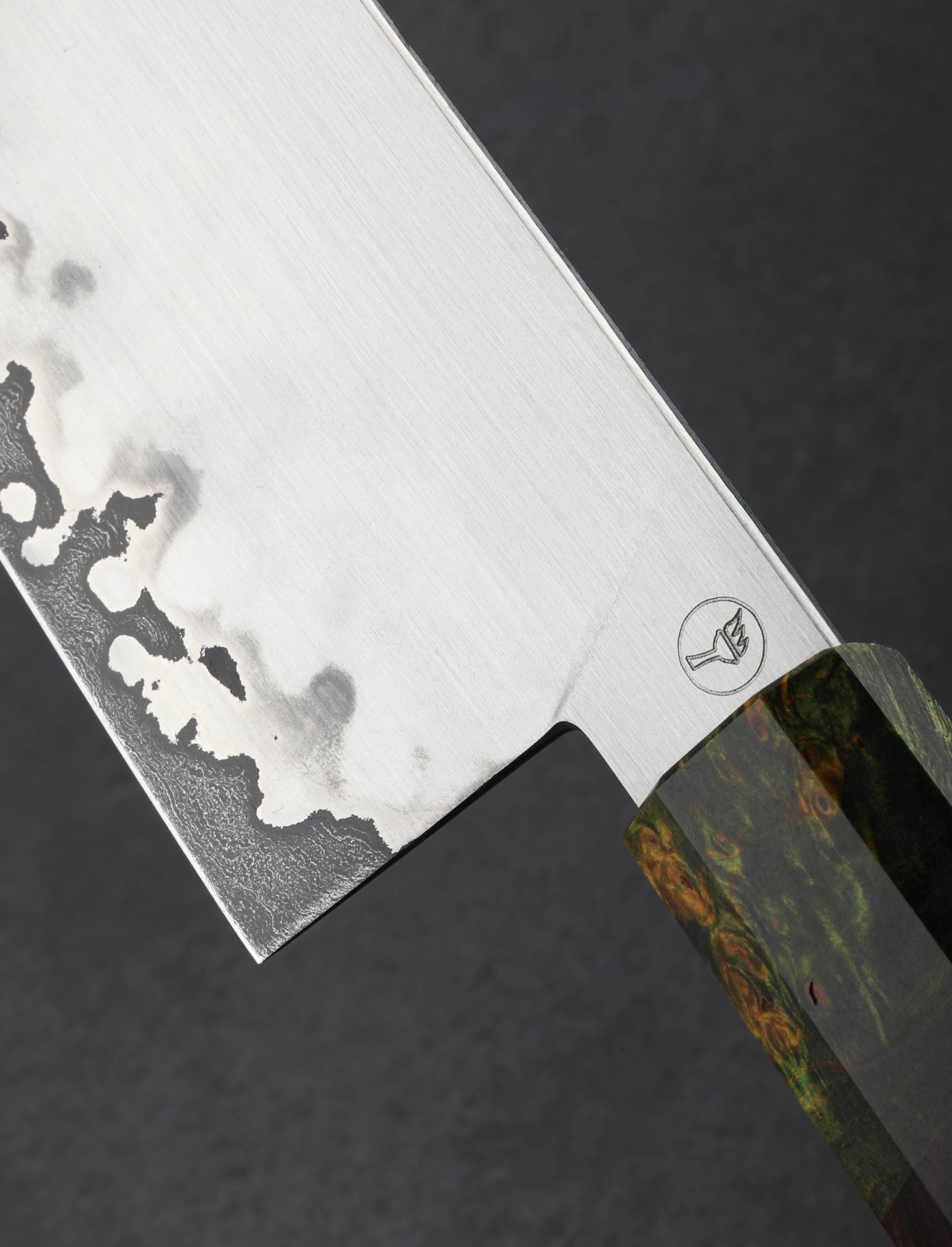 Salem Straub - Washington Santoku & Bunka Ironwood Damascus Bunka 170mm