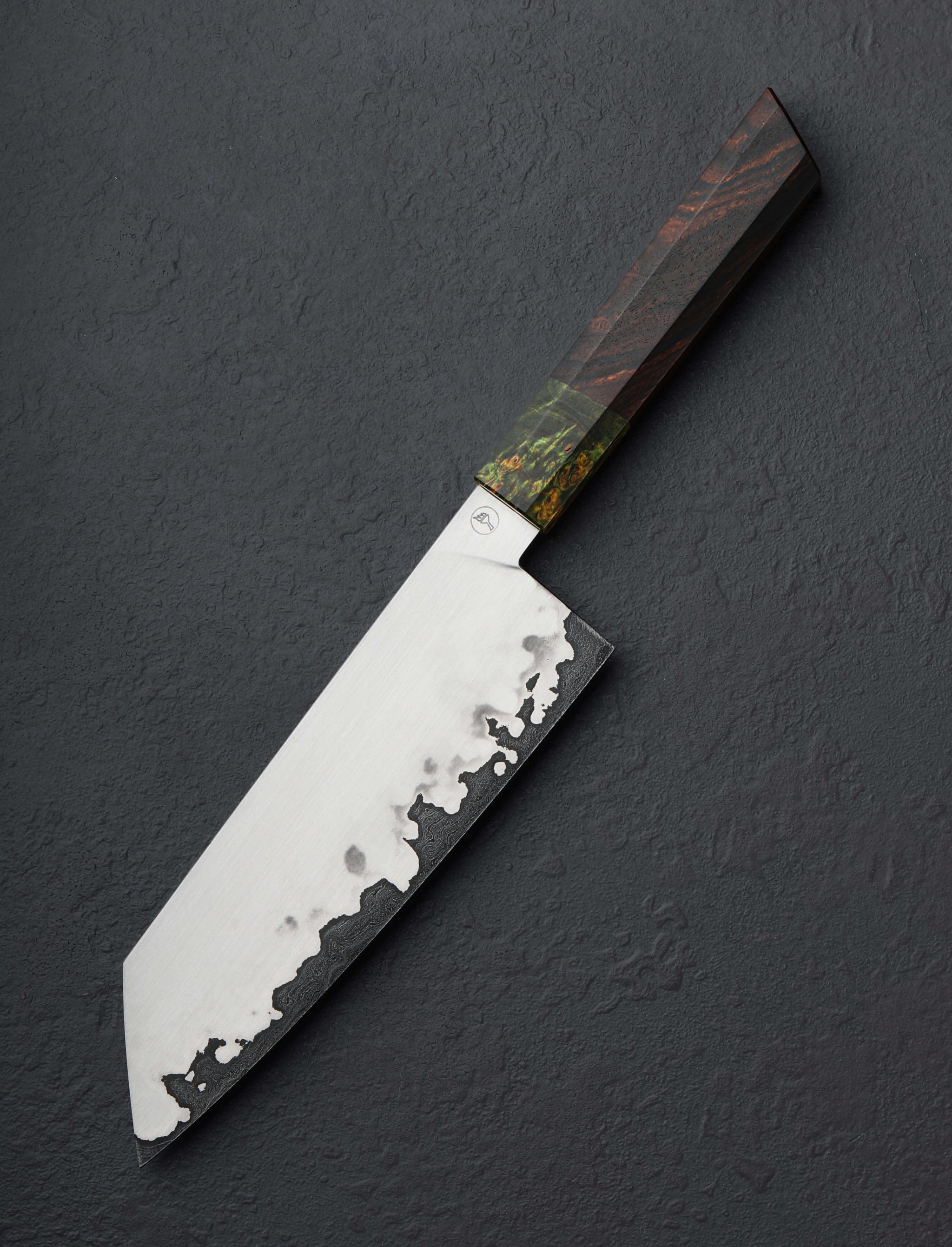 Salem Straub - Washington Santoku & Bunka Ironwood Damascus Bunka 170mm