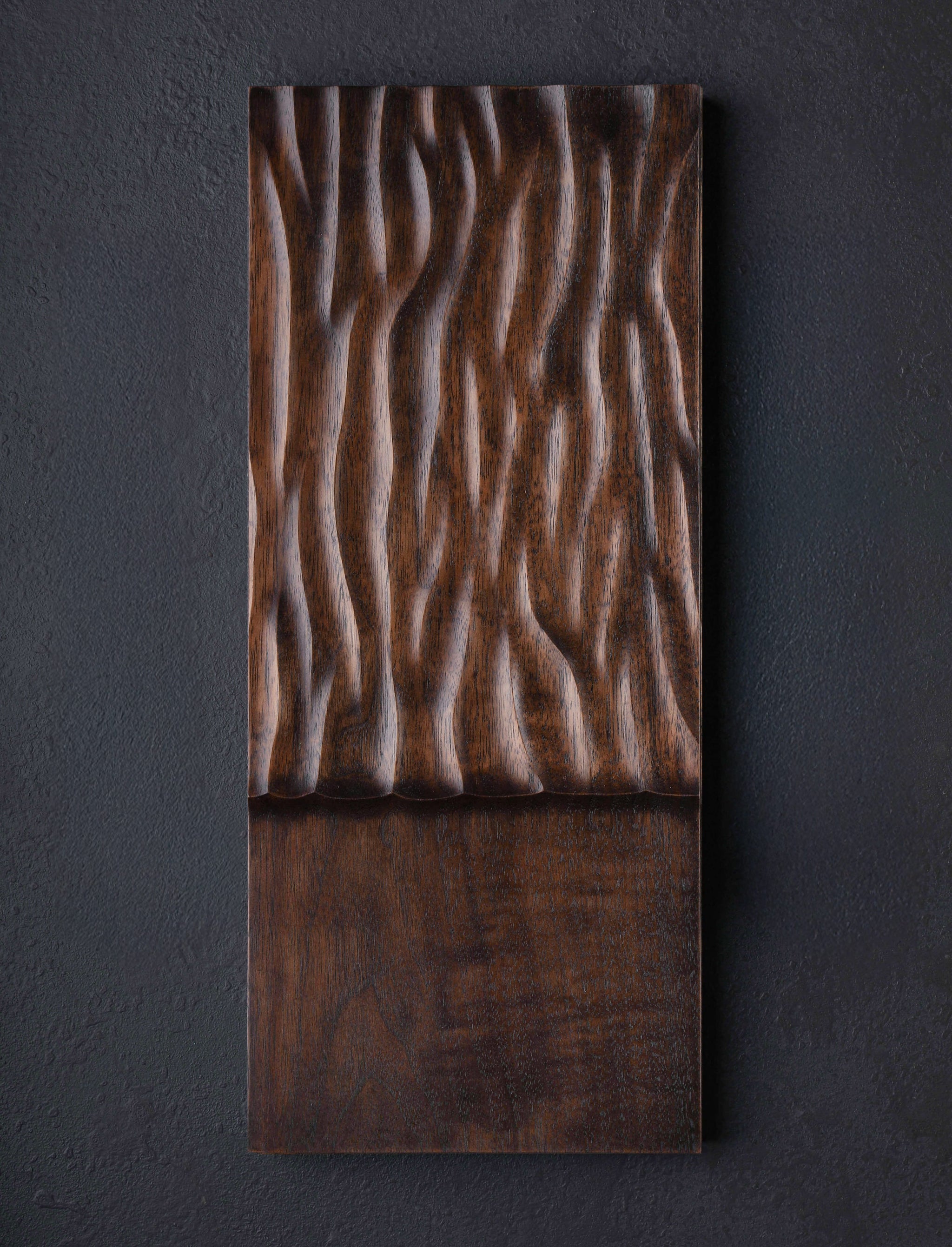 Luke Hope - London & Central Vietnam Serving Waves Serving Board LH Black Walnut Waves Sharing Set