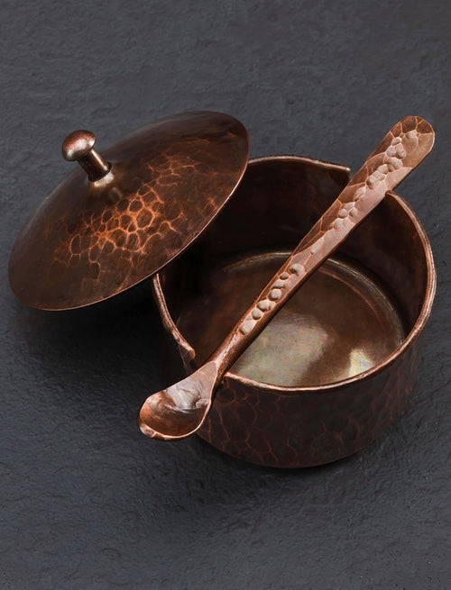 Rex & Marsha Morton - Missouri Serving Copper Clove Salt Cellar