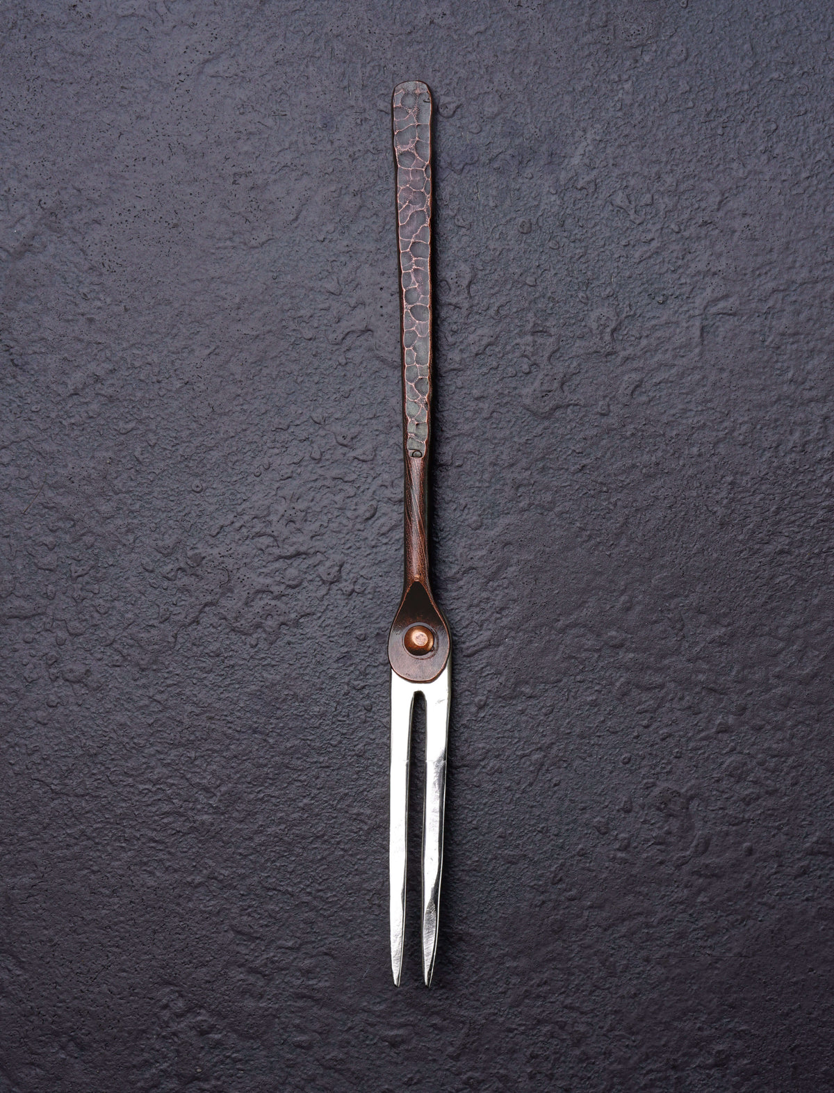 Rex & Marsha Morton - Missouri Serving Fork Only Copper & Steel Appetizer Set