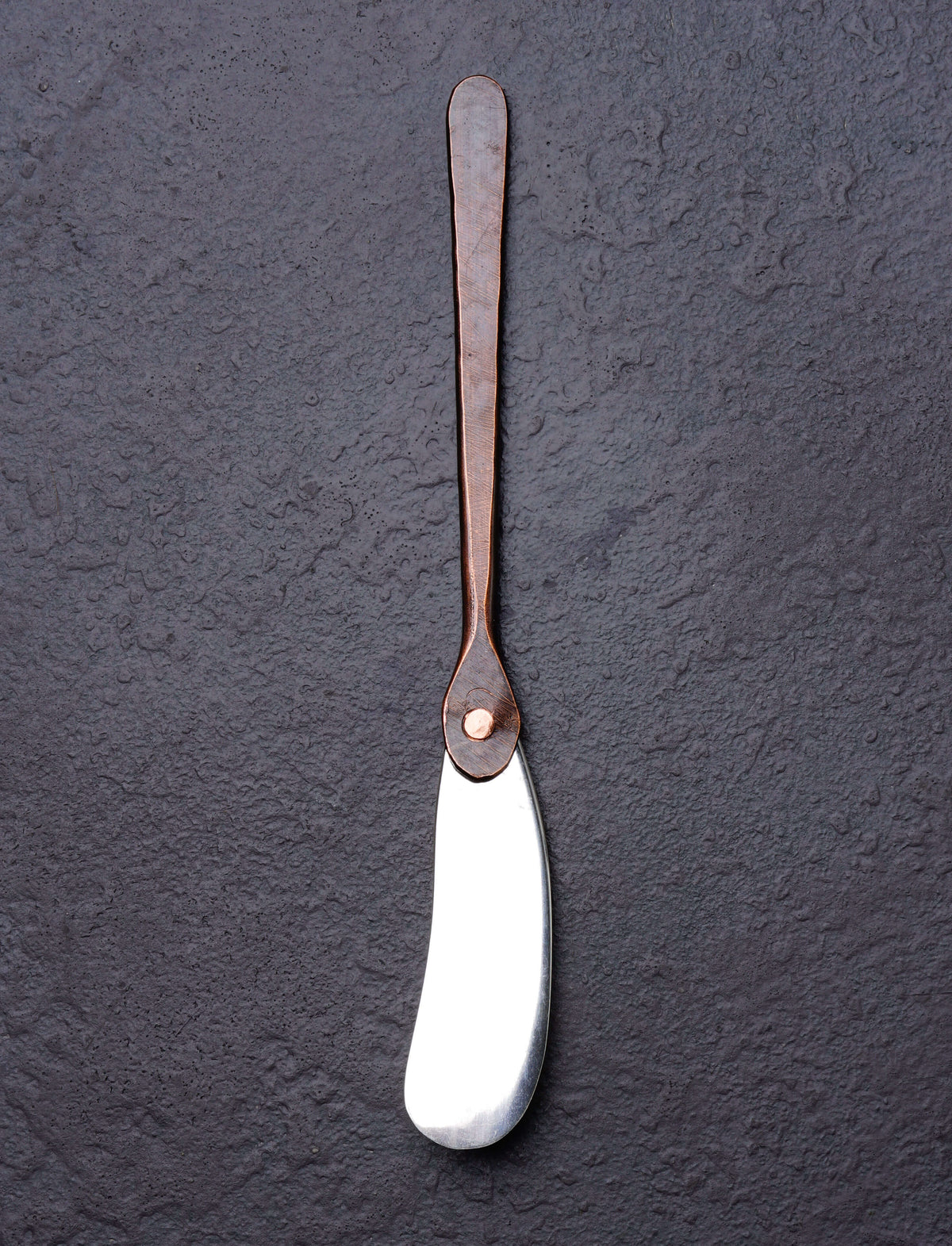 Rex & Marsha Morton - Missouri Serving Spreader Only Copper & Steel Appetizer Set