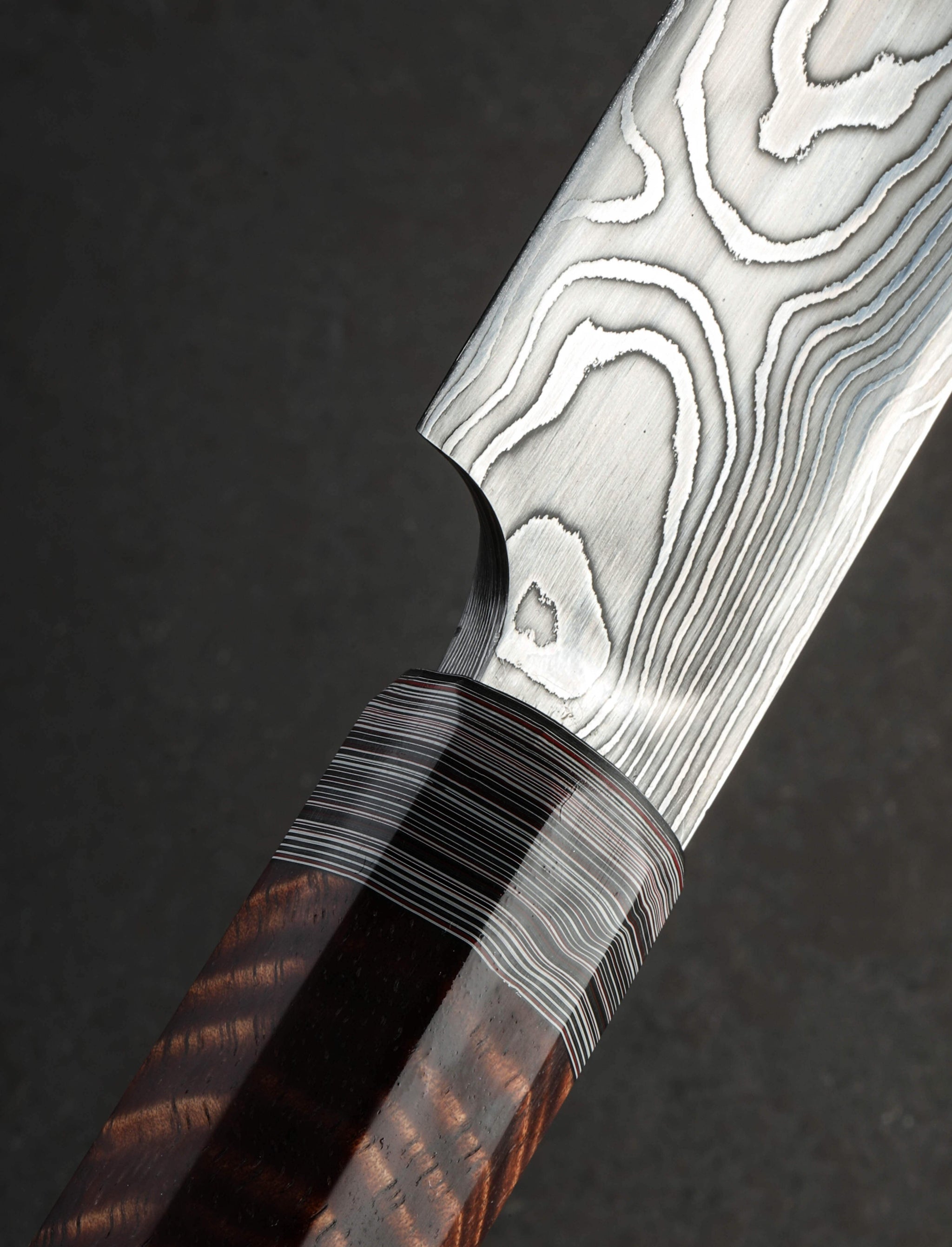 Casey Vilensky - Vancouver Slicer & Sujihiki Damascus Brook Yanagiba 460mm