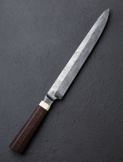 Casey Vilensky - Vancouver Slicer & Sujihiki Mammoth Damasteel Yanagiba 227mm