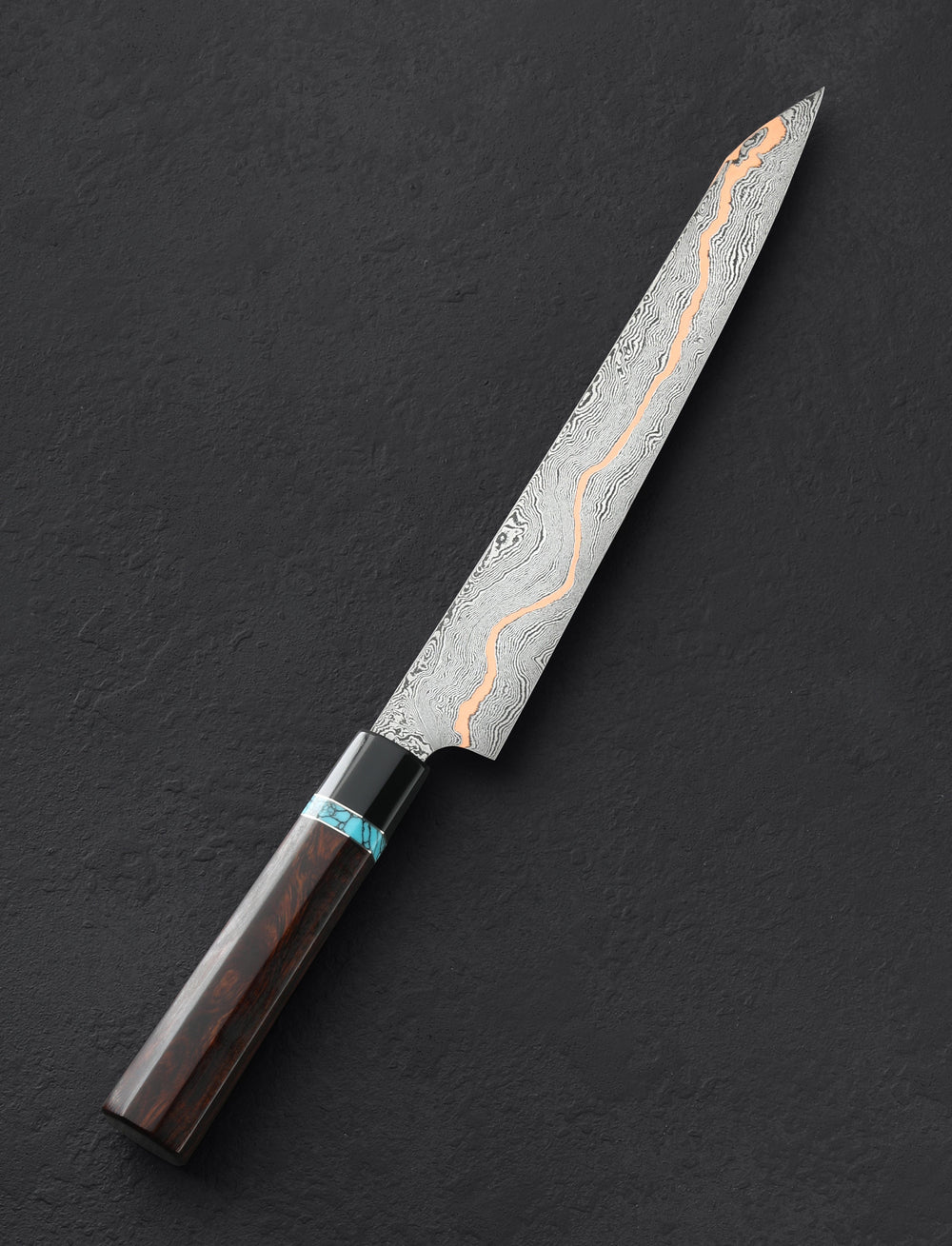 Dan Tompkins - New York Slicer & Sujihiki Damascus CuMai Sujihiki 245mm