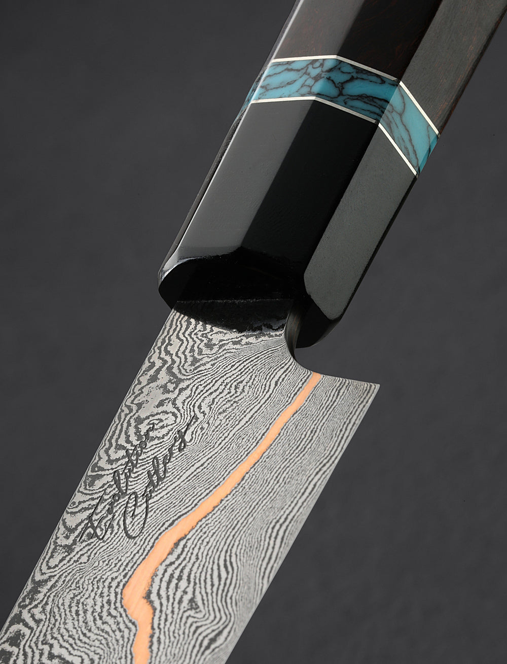 Dan Tompkins - New York Slicer & Sujihiki Damascus CuMai Sujihiki 245mm
