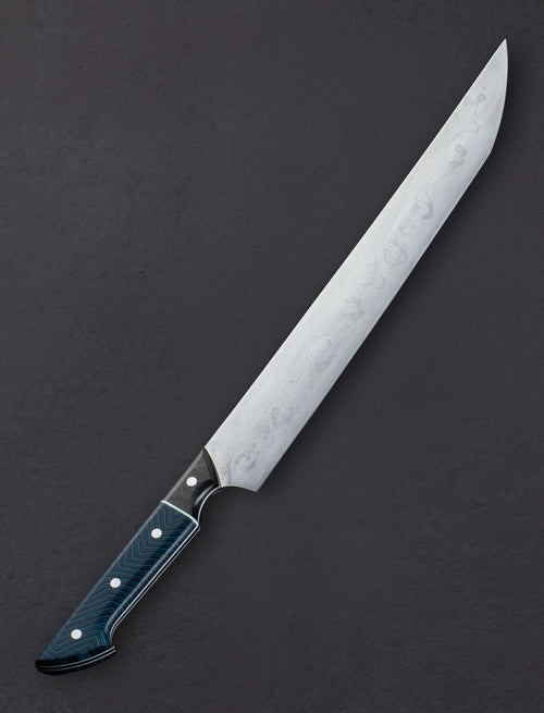 Greg Cimms Knives - New York Slicer & Sujihiki Ocean Wave Tuna Sword 363mm