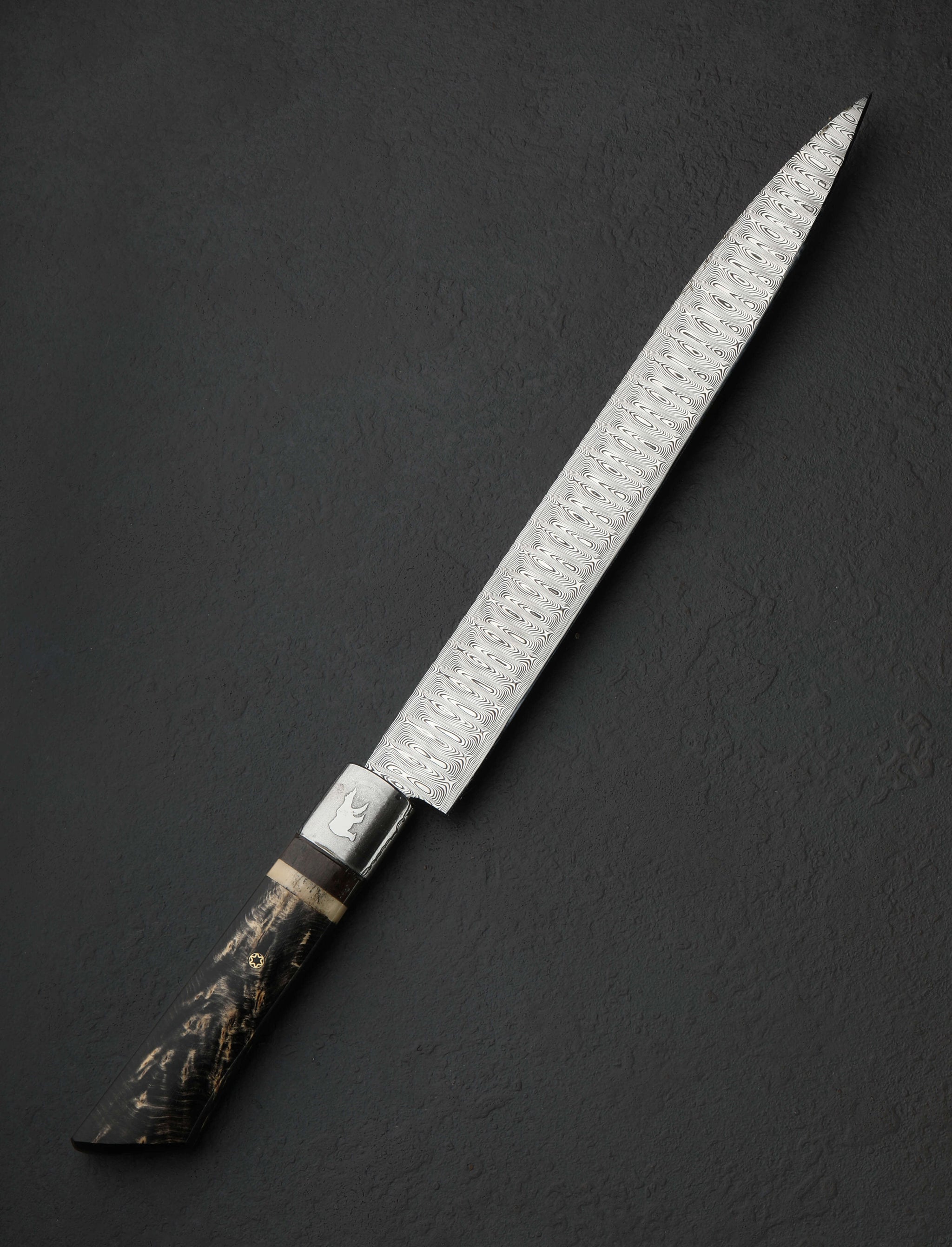 Tobbe Lundström - Sweden Slicer & Sujihiki Polar Bear Damasteel Slicer 270mm