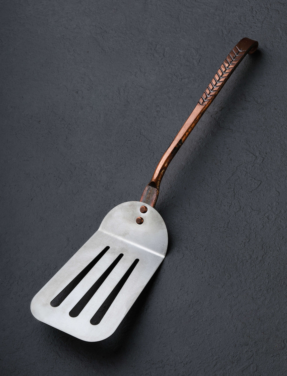 Stage Coach Farm Forge - Oregon Spatulas Copper & Titanium Slotted Spatula