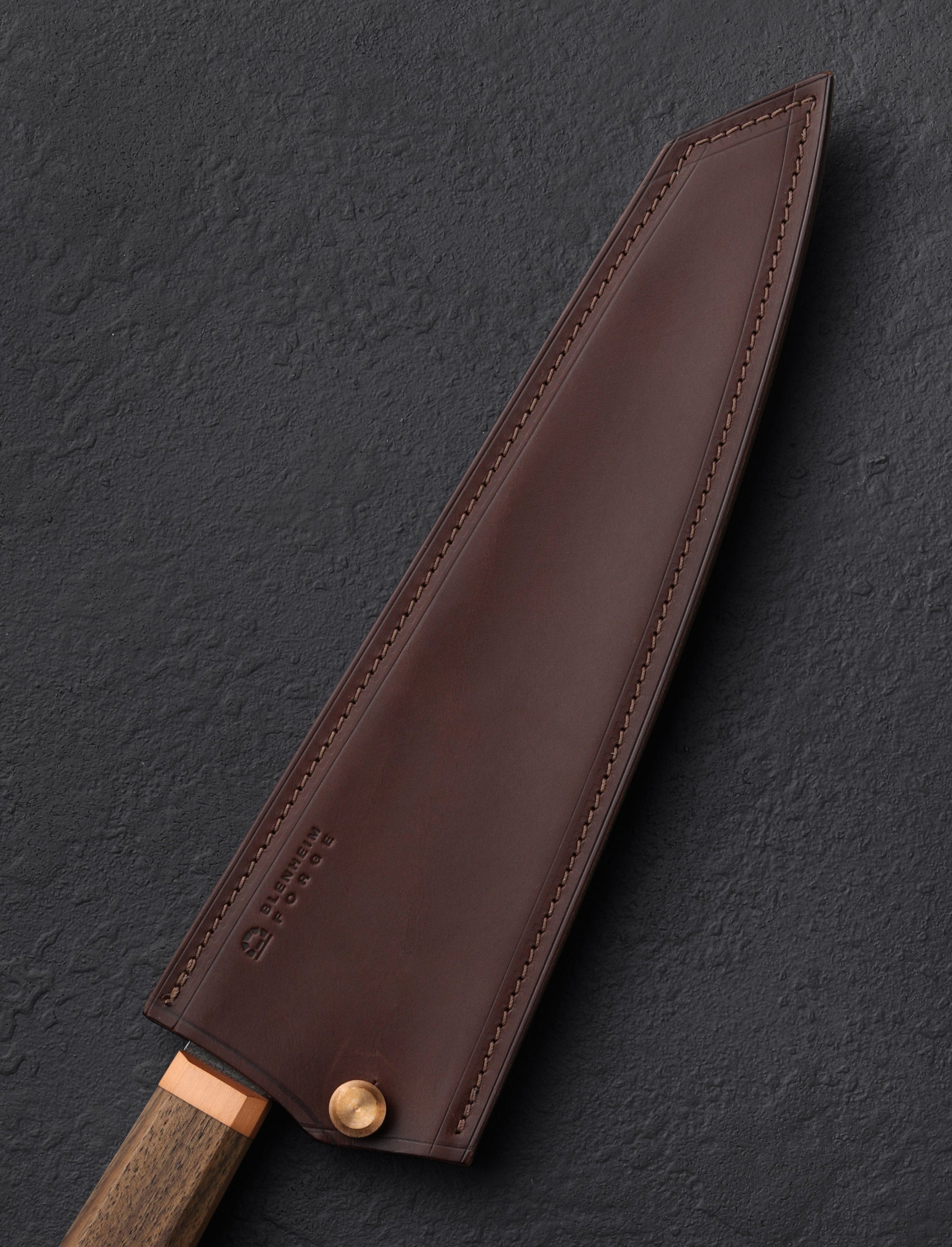 Chef Knife Sheath Leather Scabbard Kitchen Knives Holder With Belt