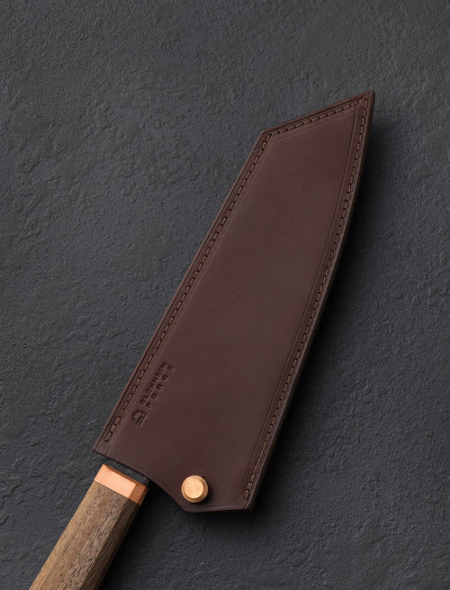 Blenheim Forge - London Specialty Knives Santoku Saya Blenheim Forge Leather Sayas
