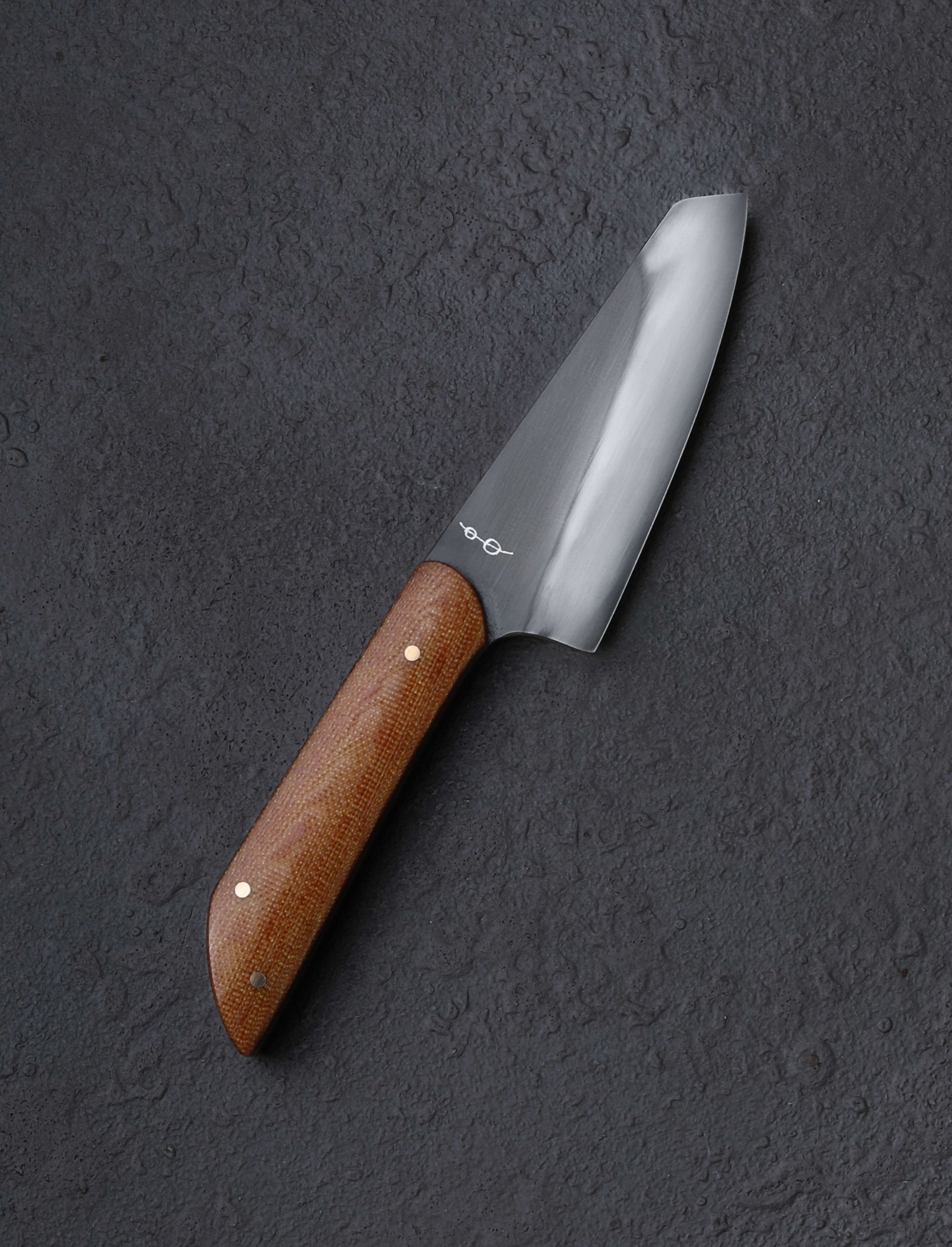 Don Carlos Andrade - California Specialty Knives Bleached Linen Vintage Micarta Garlic Knife