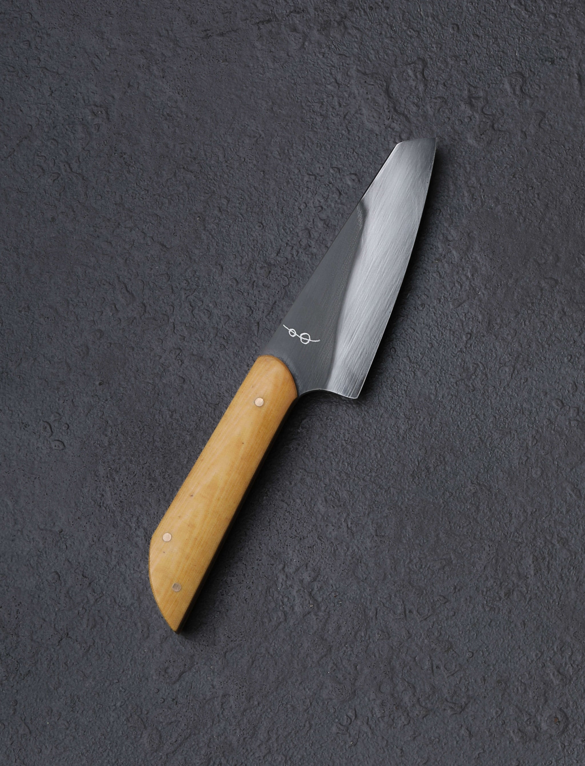 Don Carlos Andrade - California Specialty Knives Oatmeal Vintage Micarta Garlic Knife