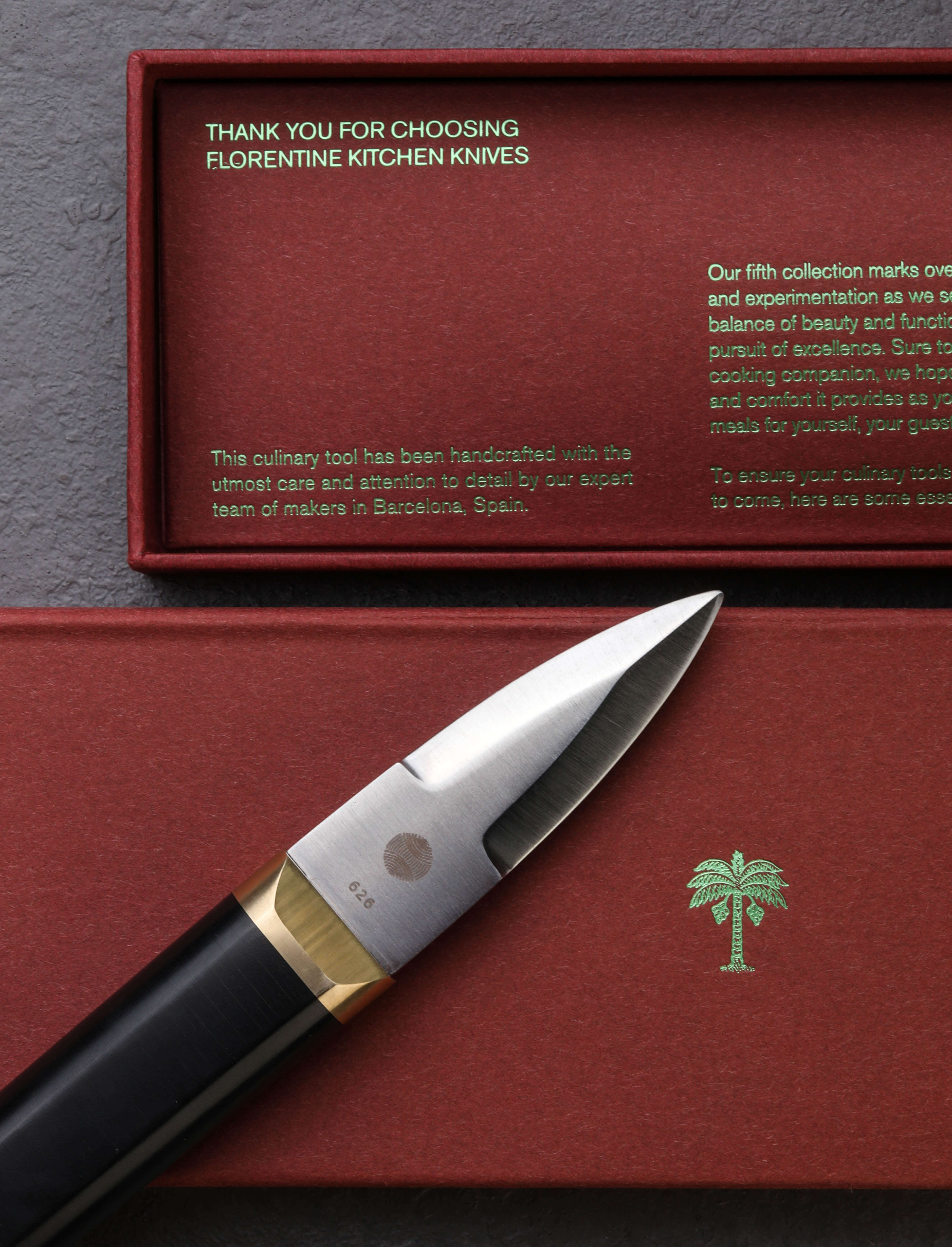 Brass Oyster Knife LS75 | Eatingtools