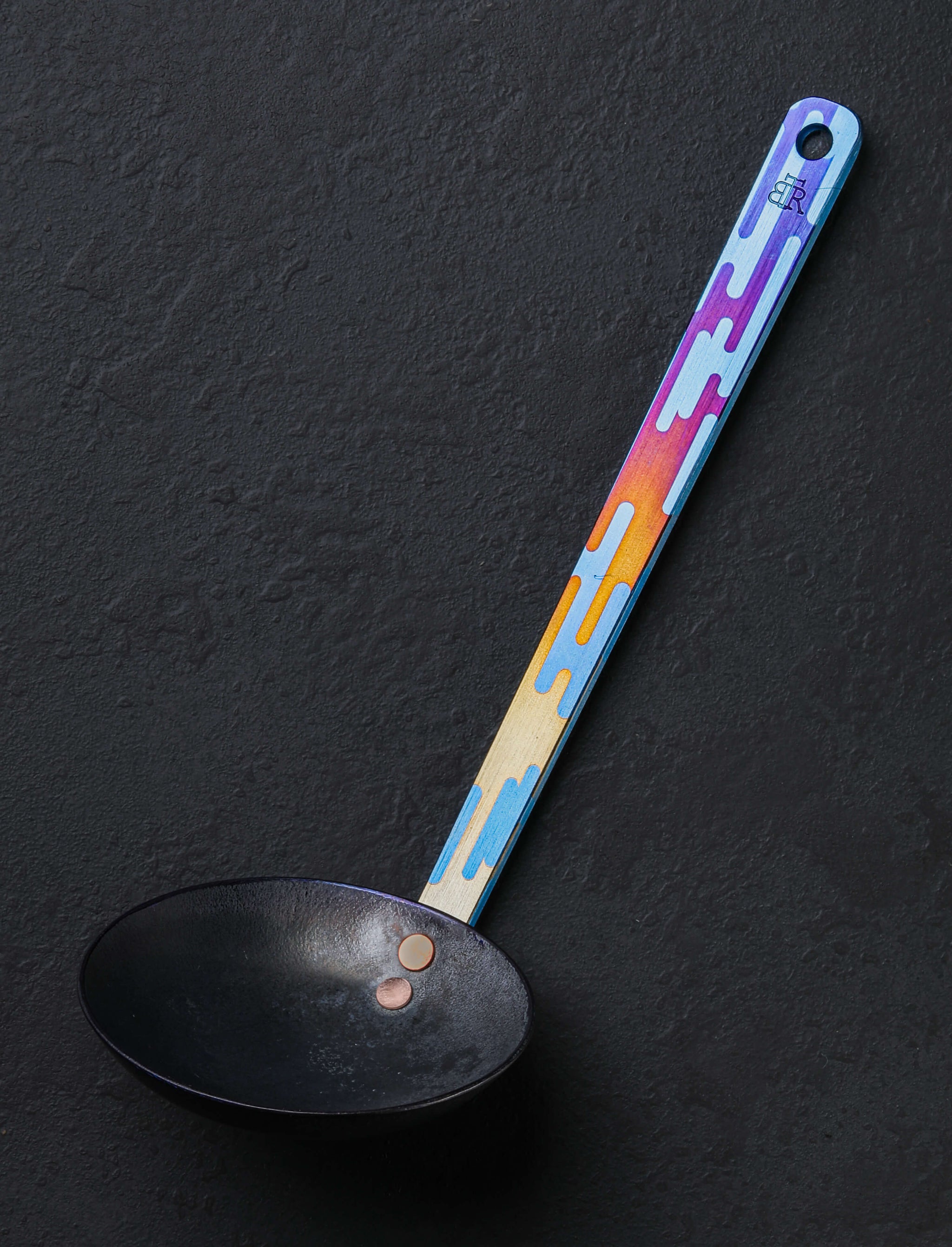 Ben Tendick - Oregon Spoons, Ladles & Scoops Style One Deluxe Large Titanium Ladle