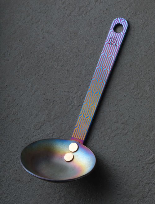 Ben Tendick - Oregon Spoons, Ladles & Scoops Style One Deluxe Titanium Utility Ladle