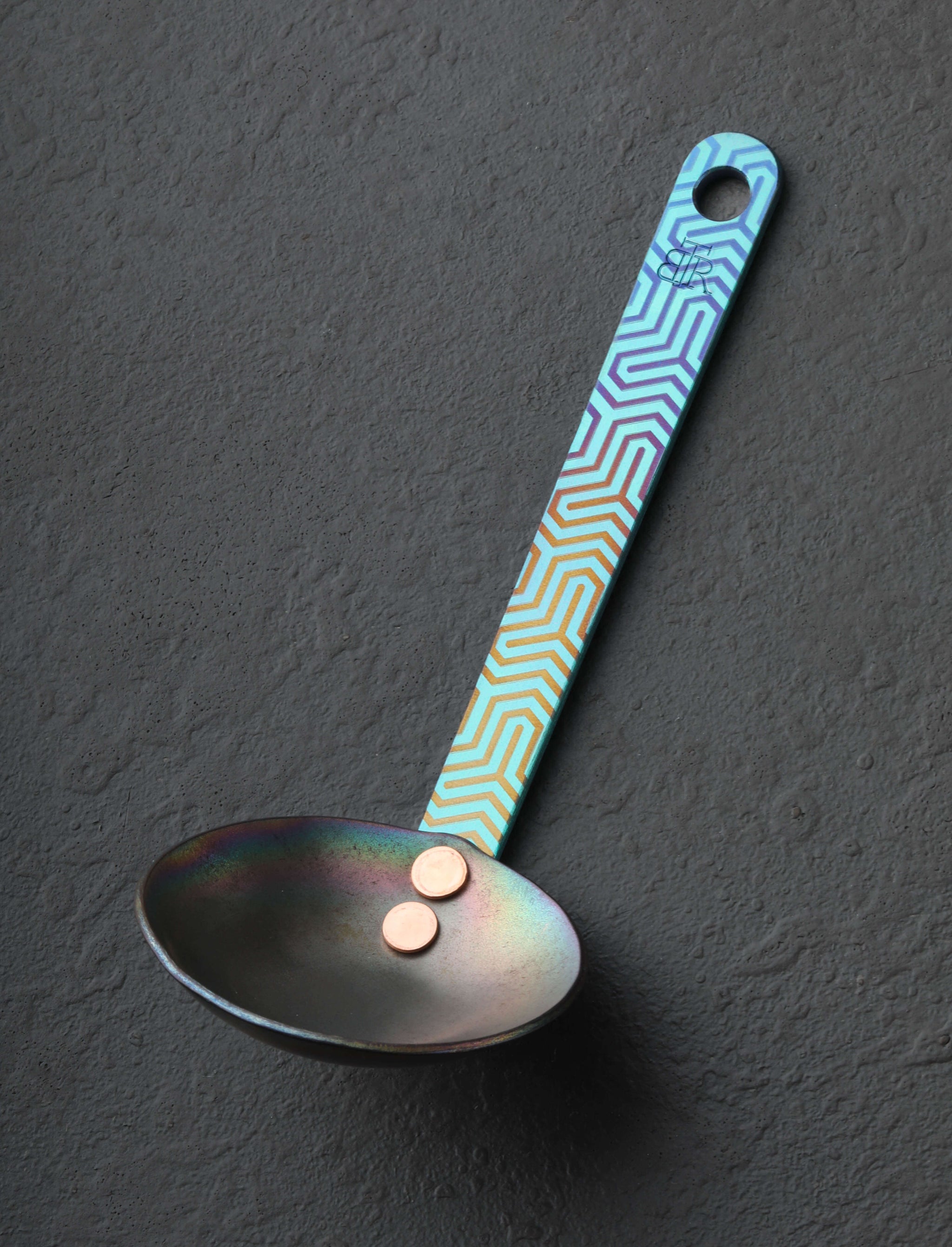 Ben Tendick - Oregon Spoons, Ladles & Scoops Style Two Deluxe Titanium Utility Ladle