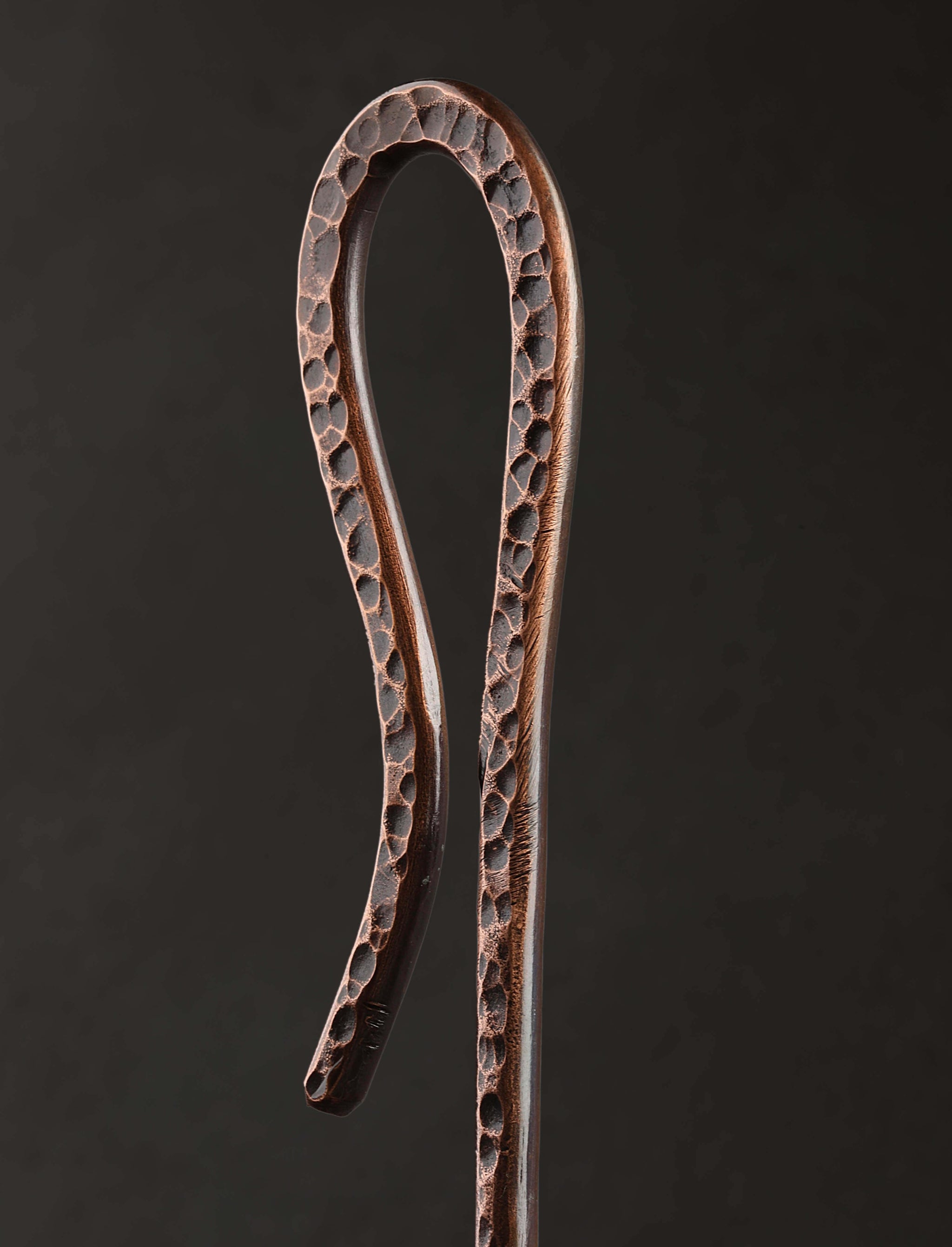 Rex & Marsha Morton - Missouri Spoons, Ladles & Scoops Copper Crook Ladle