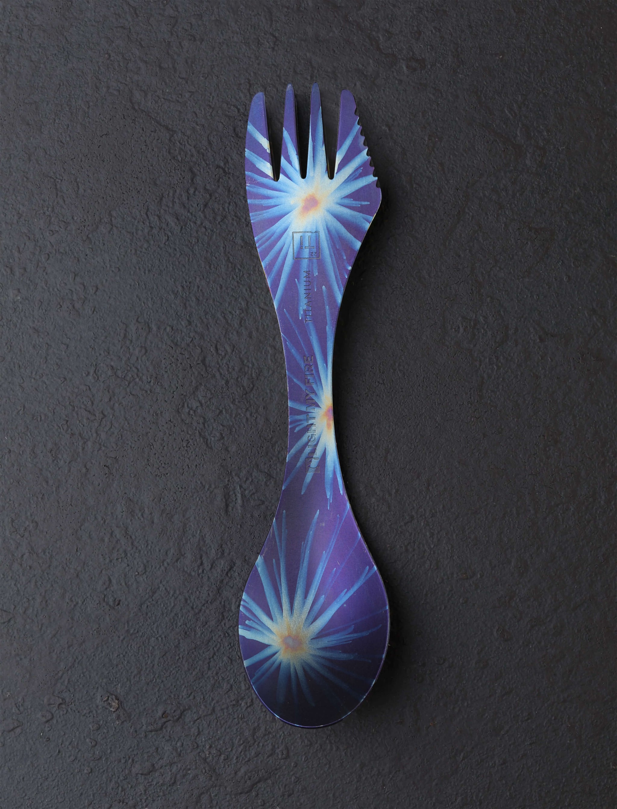 Eatingtools + Light My Fire Sporks Design Eight Brush Anodized Titanium Spork