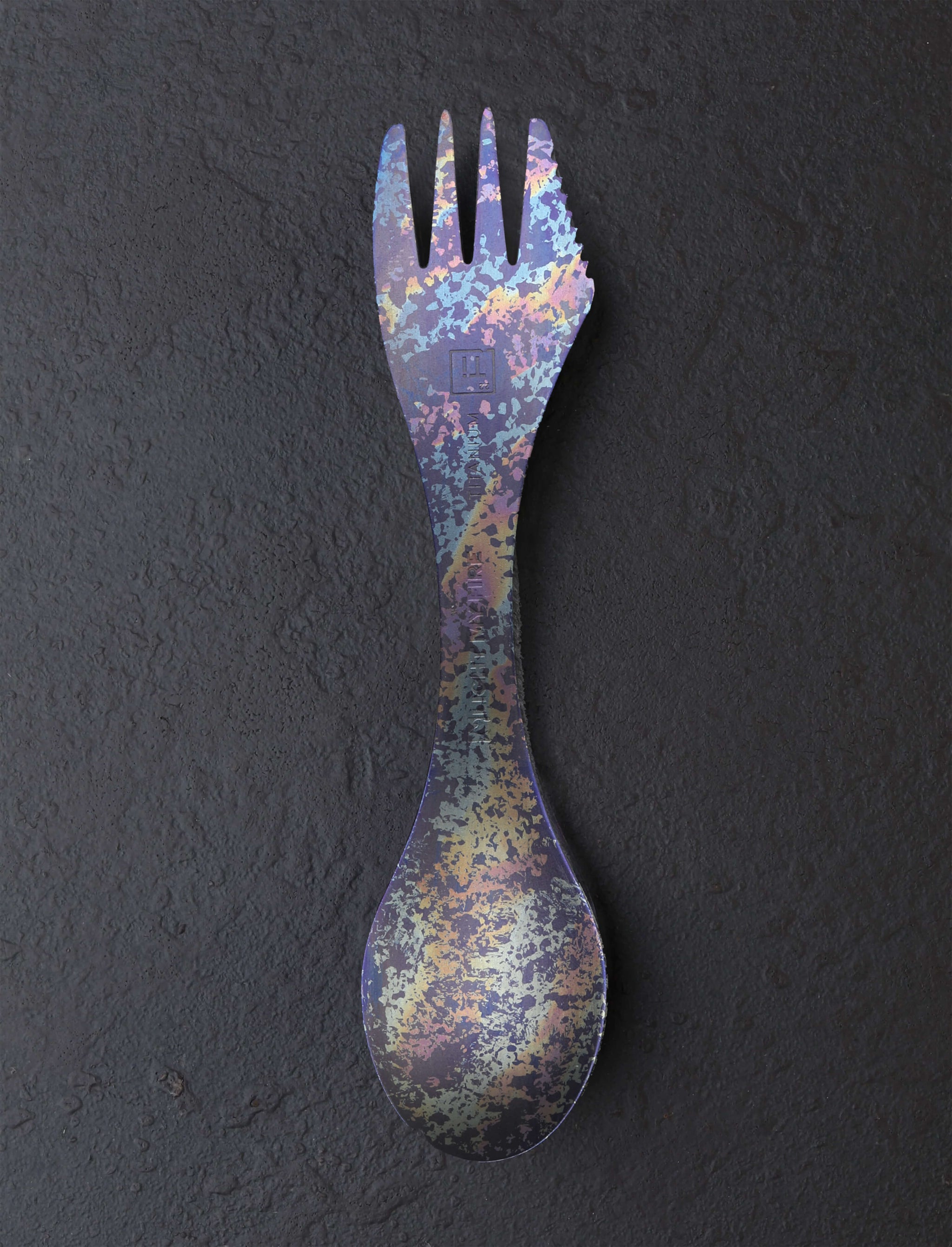 Eatingtools + Light My Fire Sporks Design Five Brush Anodized Titanium Spork