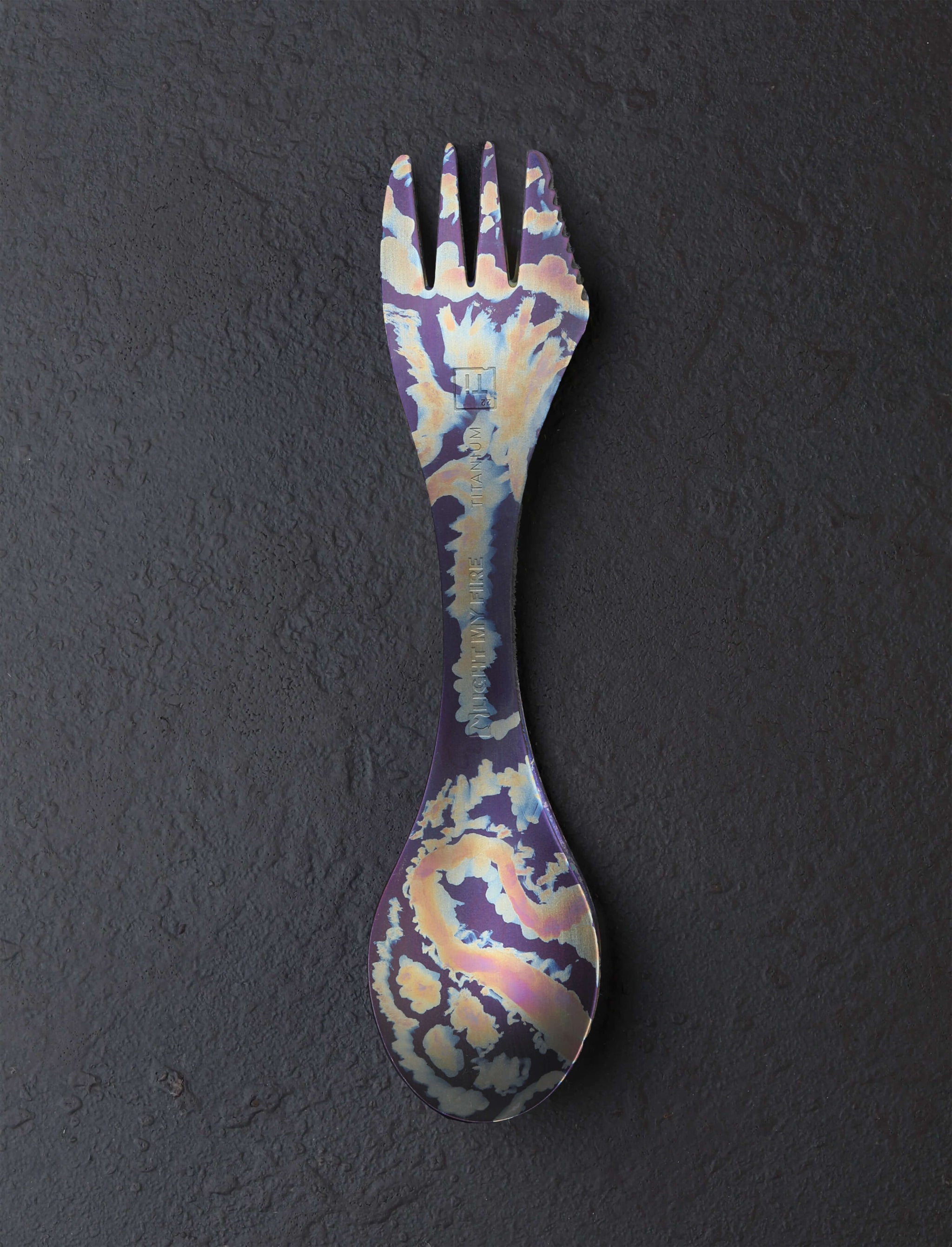 Eatingtools + Light My Fire Sporks Design Four Brush Anodized Titanium Spork