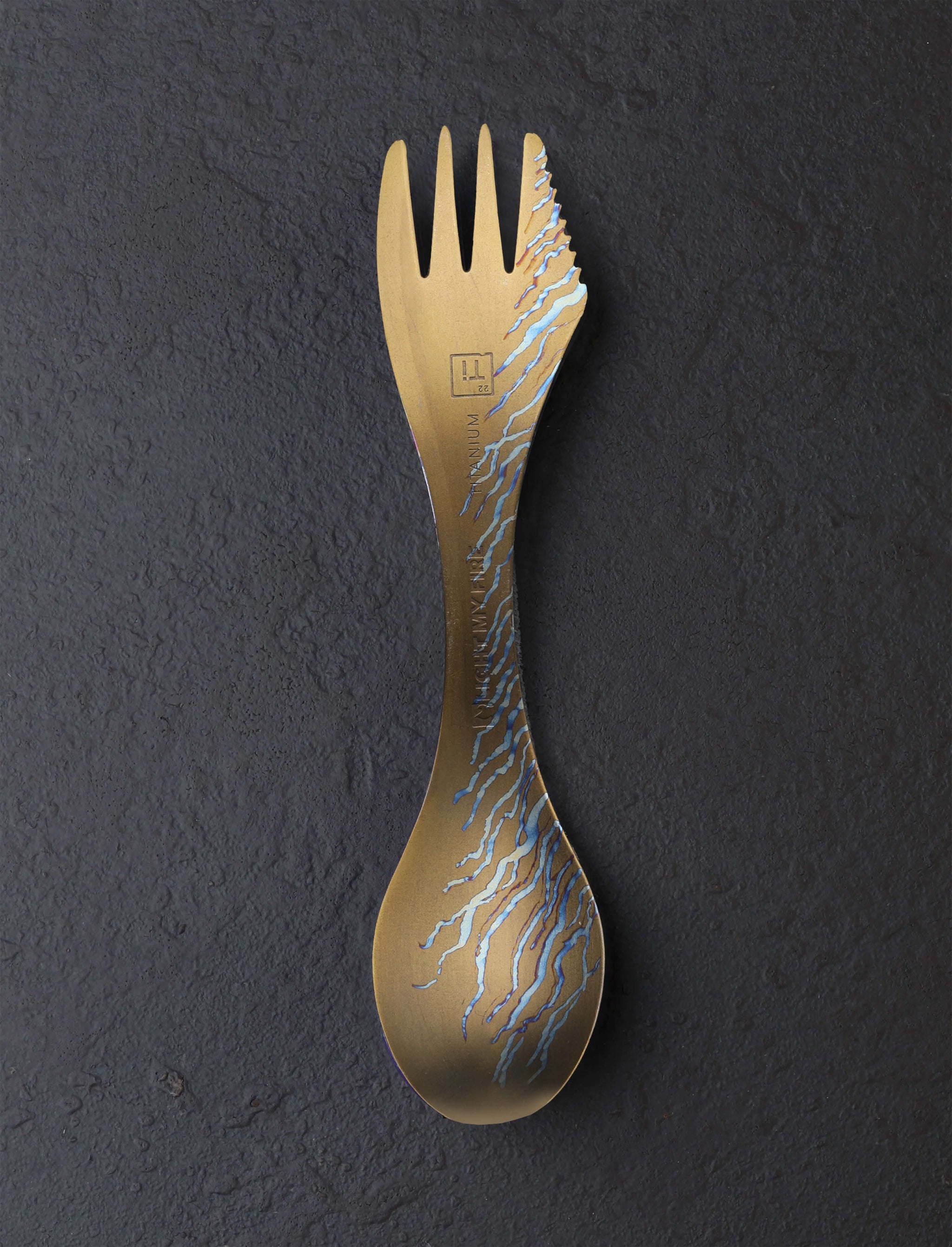 Eatingtools + Light My Fire Sporks Design One Brush Anodized Titanium Spork