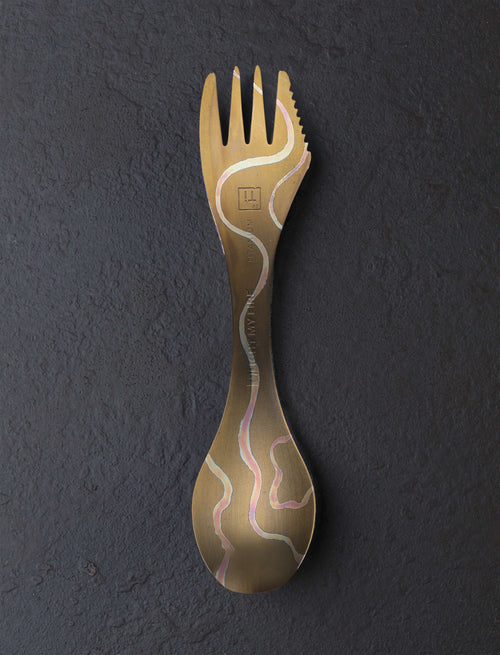 Eatingtools + Light My Fire Sporks Design Seven Brush Anodized Titanium Spork