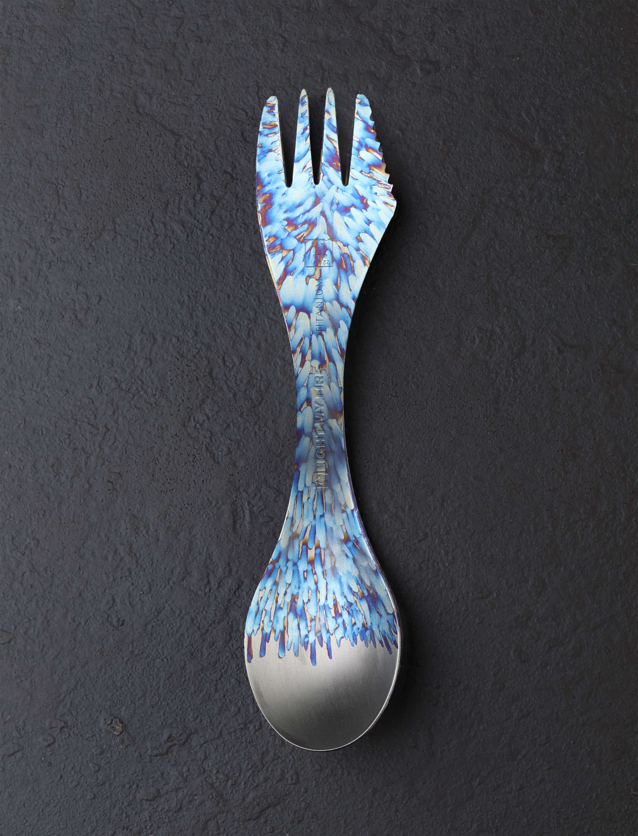 Eatingtools + Light My Fire Sporks Design Six Brush Anodized Titanium Spork