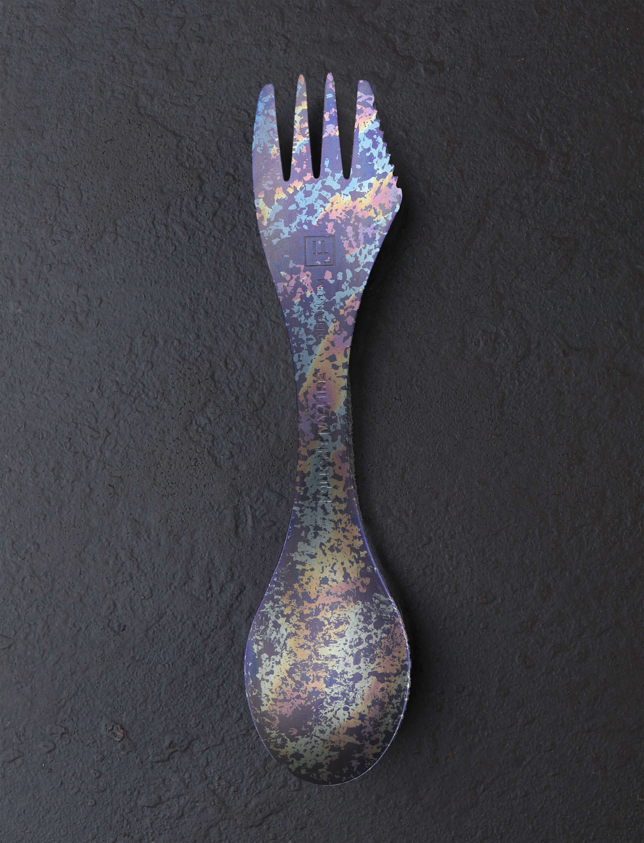 Eatingtools + Light My Fire Sporks Design Three Brush Anodized Titanium Spork