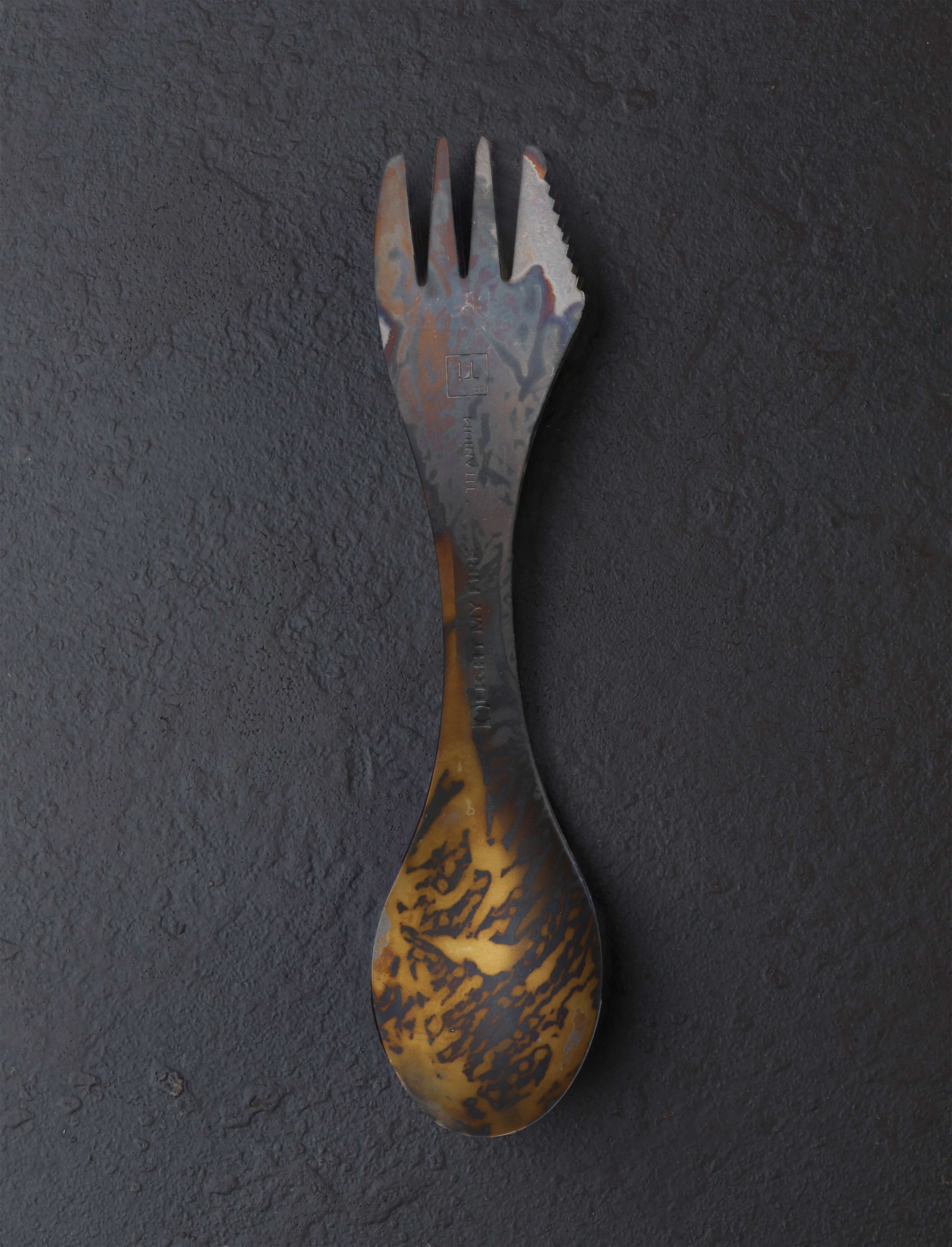 Anodized Titanium Spork | Eatingtools.com