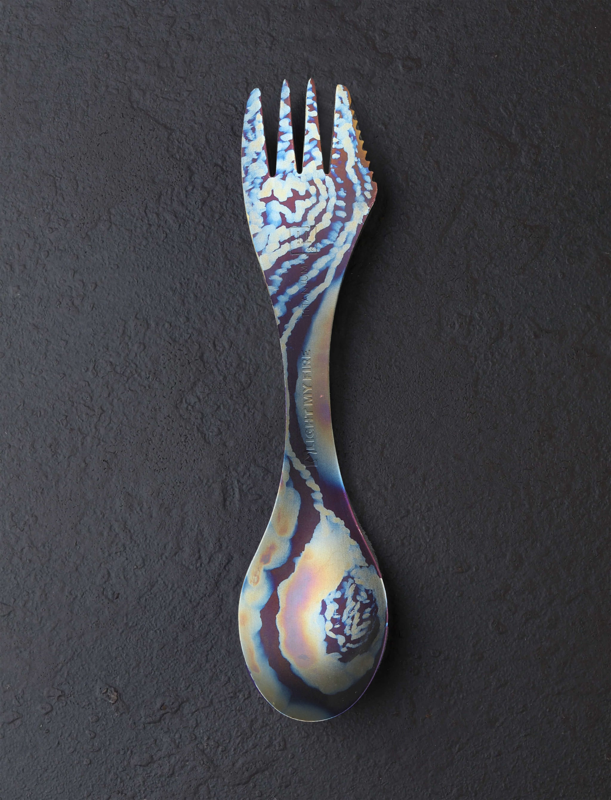 Eatingtools + Light My Fire Sporks Design Two Brush Anodized Titanium Spork