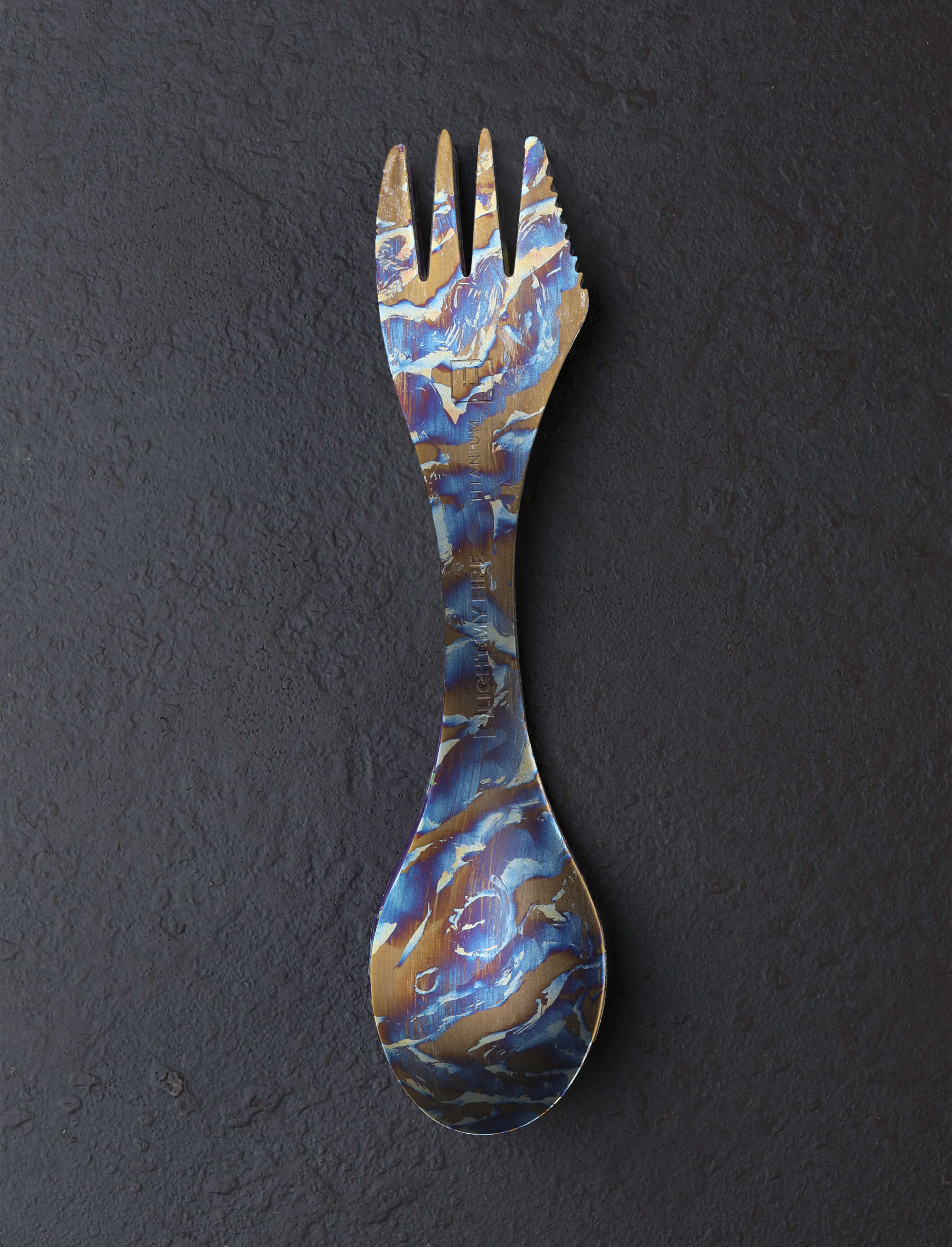 Anodized Titanium Spork | Eatingtools.com