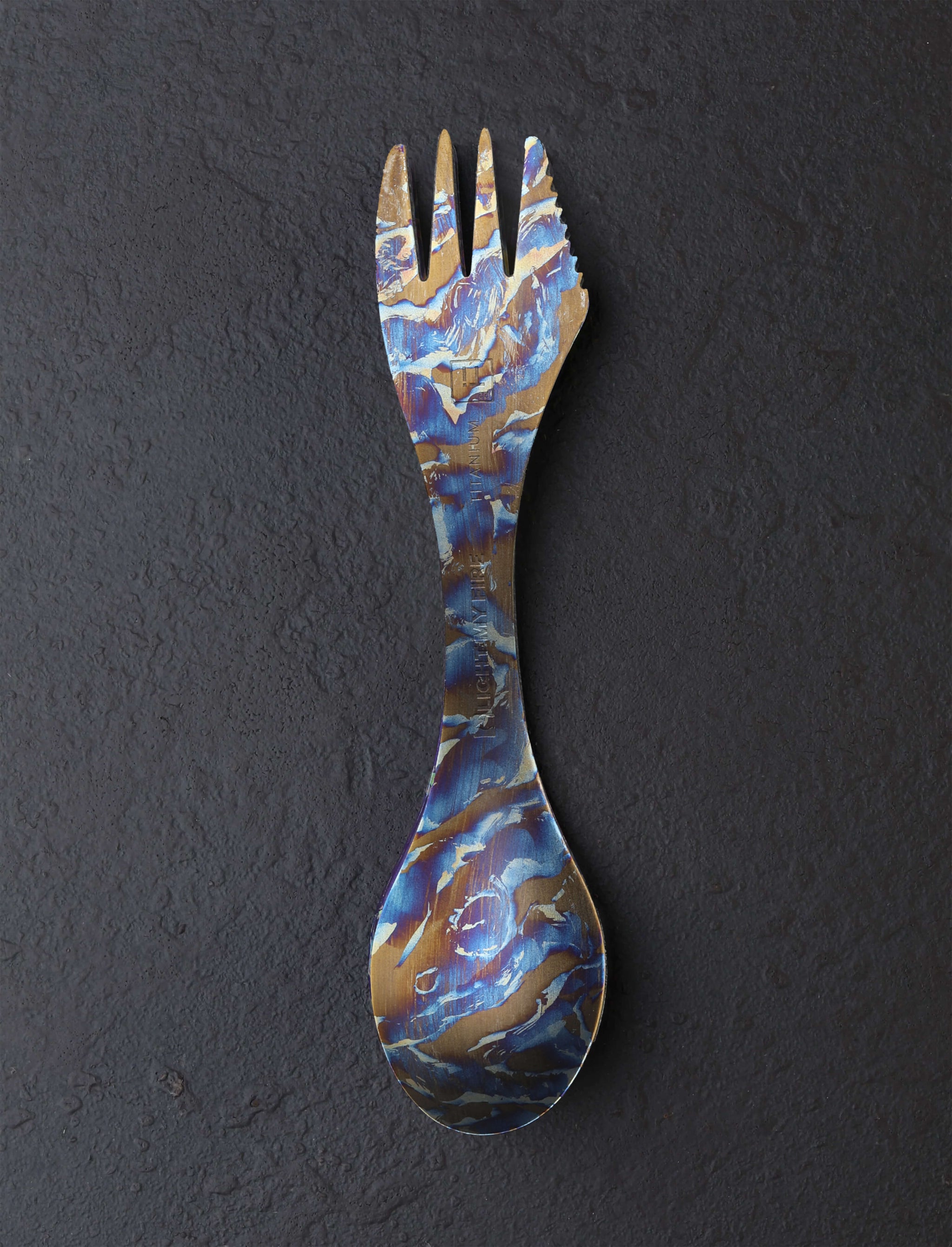 Eatingtools + Light My Fire Sporks Design Two Brush Anodized Titanium Spork