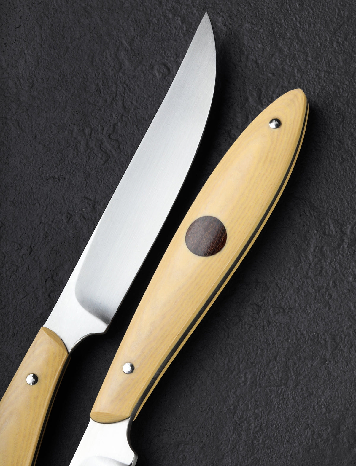 Satin Micarta Table Knife Set | Eatingtools.com