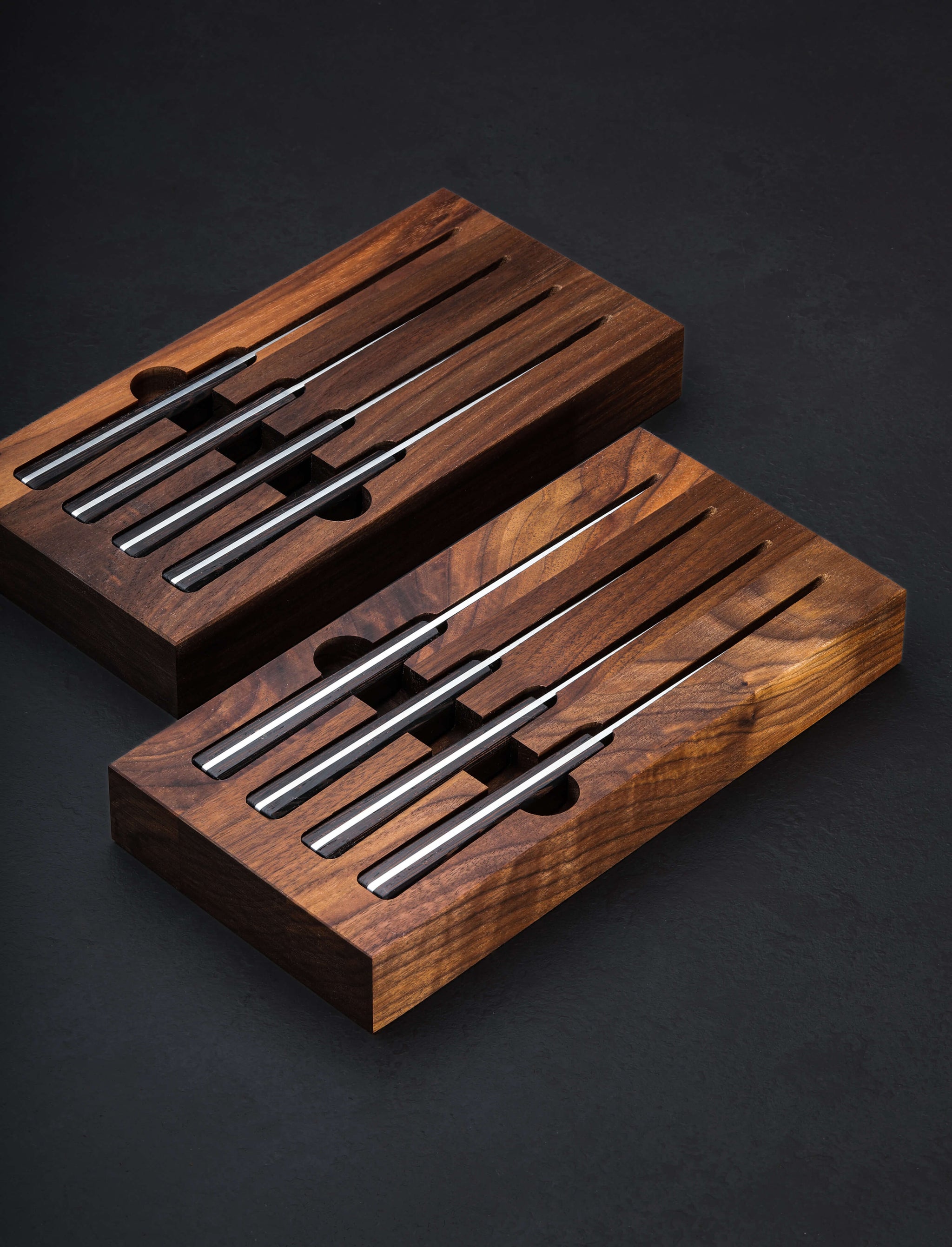 Monolith Knives - Virginia Table Knives Heirloom Damascus Steak Knife Set