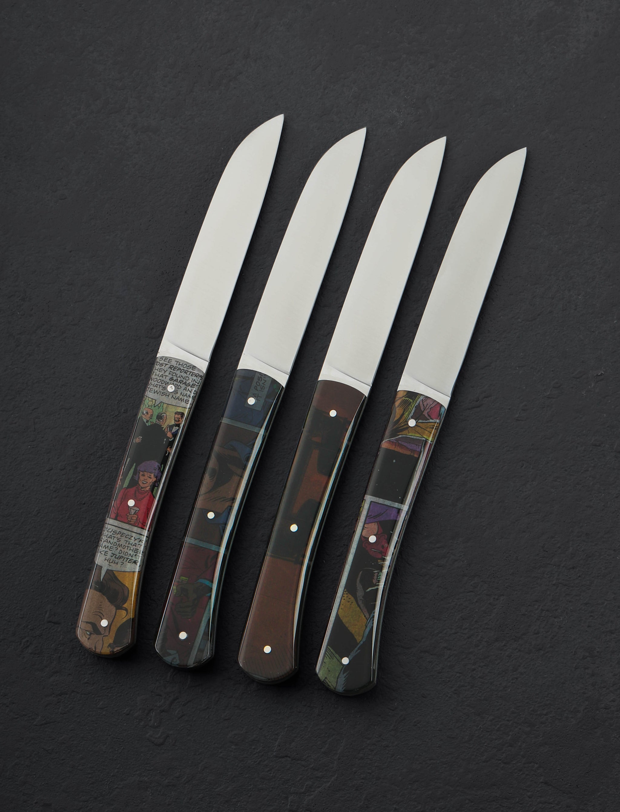 Roland Lannier - France Table Knives Comic Book Table Knife Set