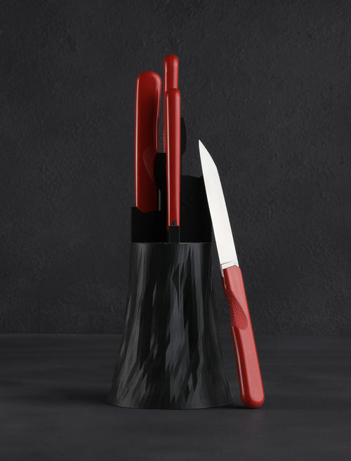 Roland Lannier - France Table Knives Maroon CTB Steak Knives