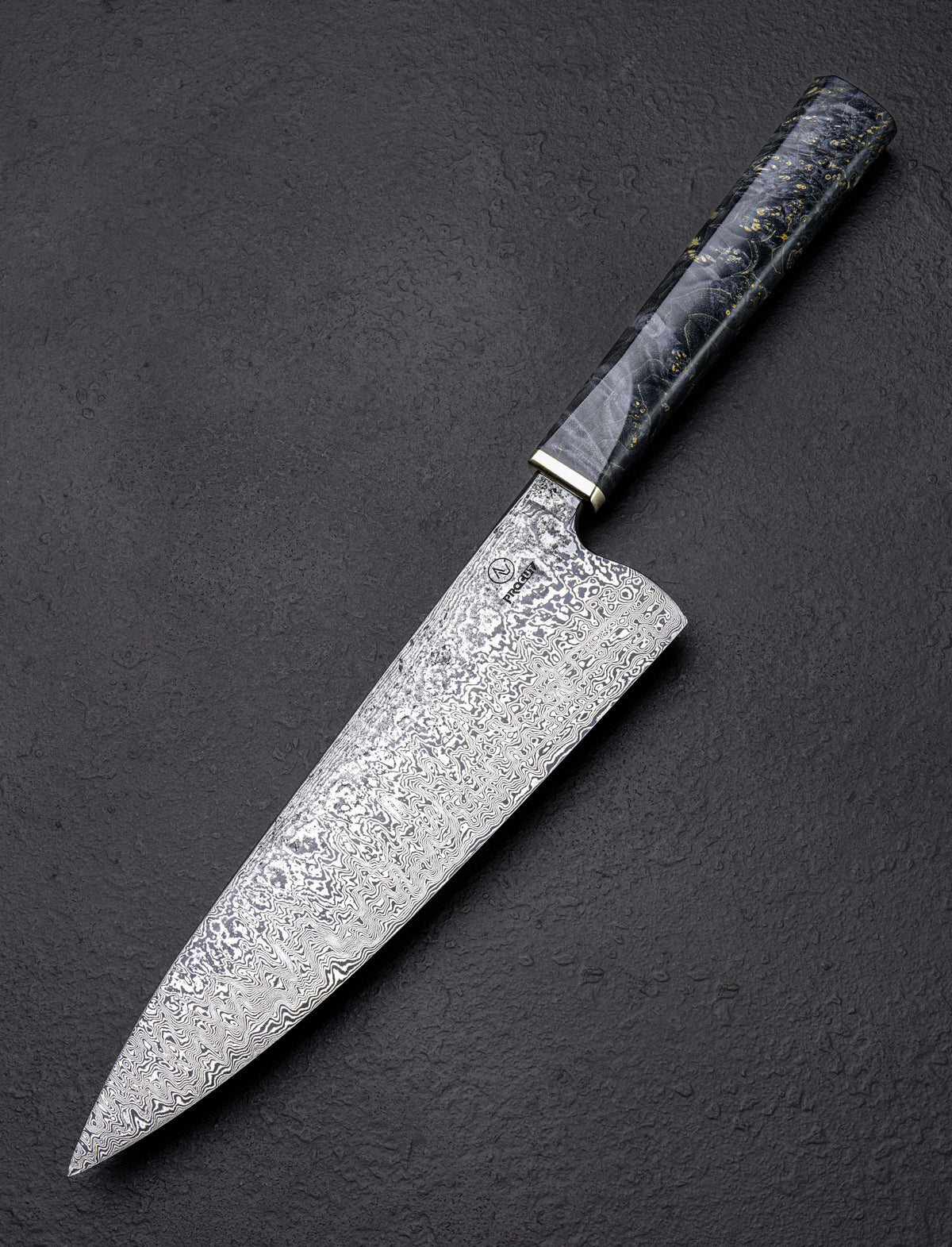 Tobias Hangler Boxelder Damascus Gyuto 207mm