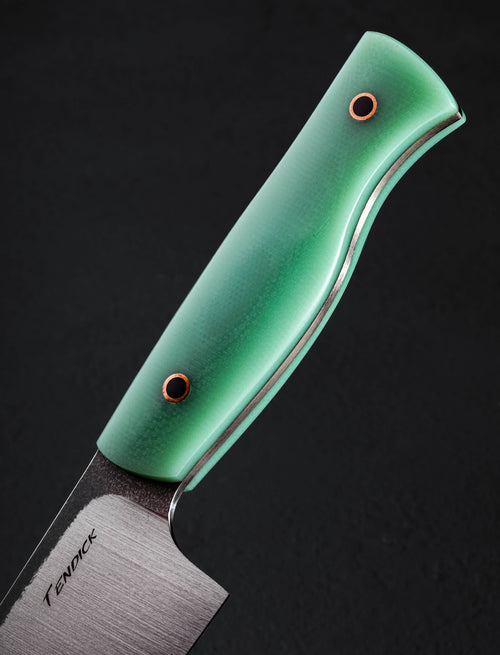 Ben Tendick - Oregon Utility & Petty Mist Green Petty Chef 154mm