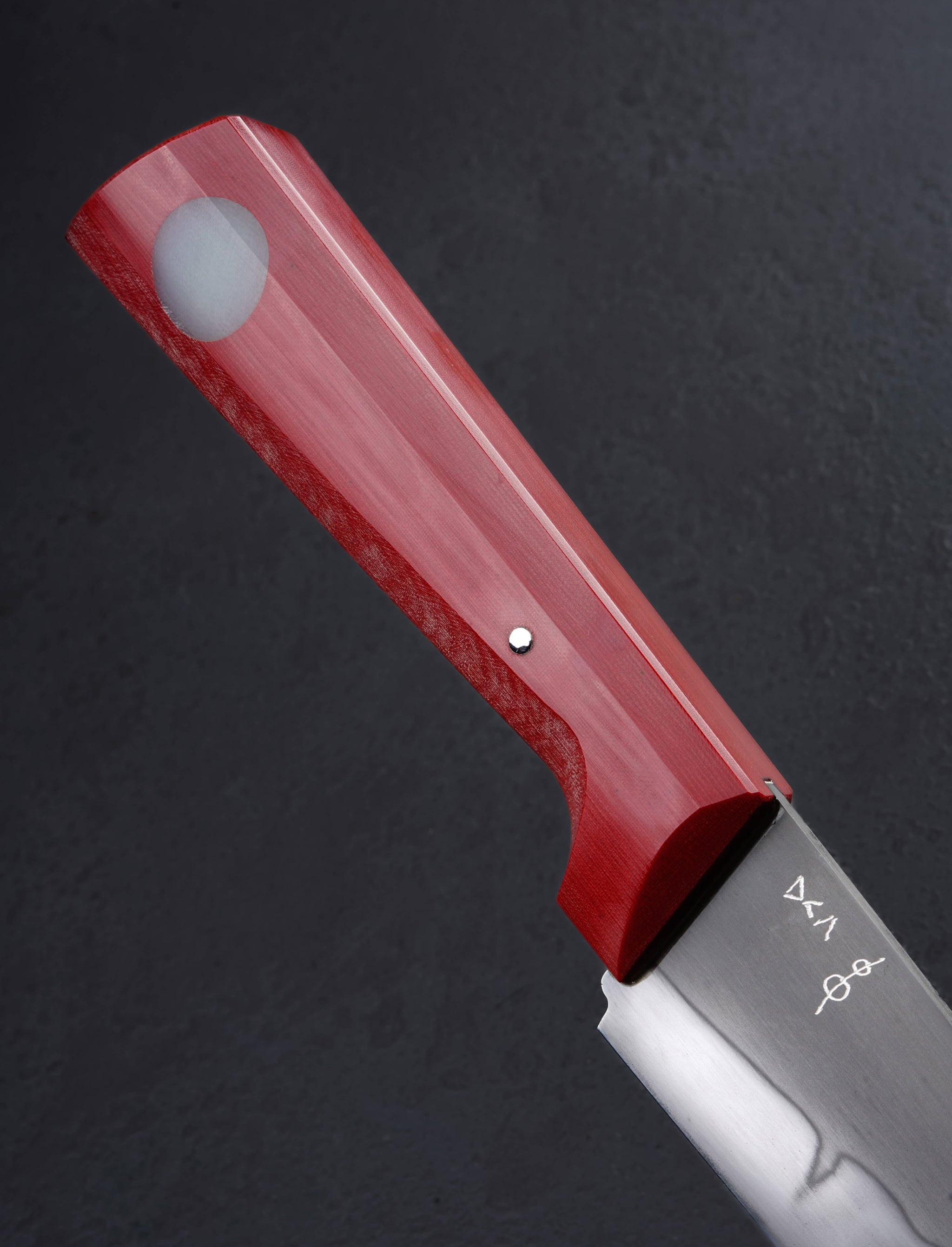 Don Carlos Andrade - California Utility & Petty Red Linen French Chef 160mm