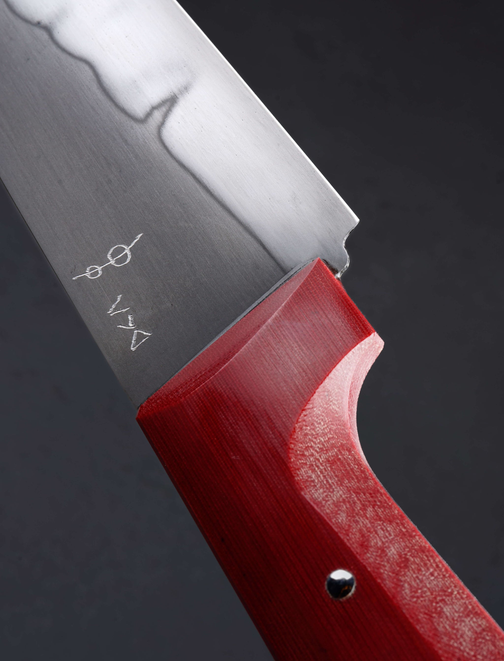 Don Carlos Andrade - California Utility & Petty Red Linen French Chef 160mm