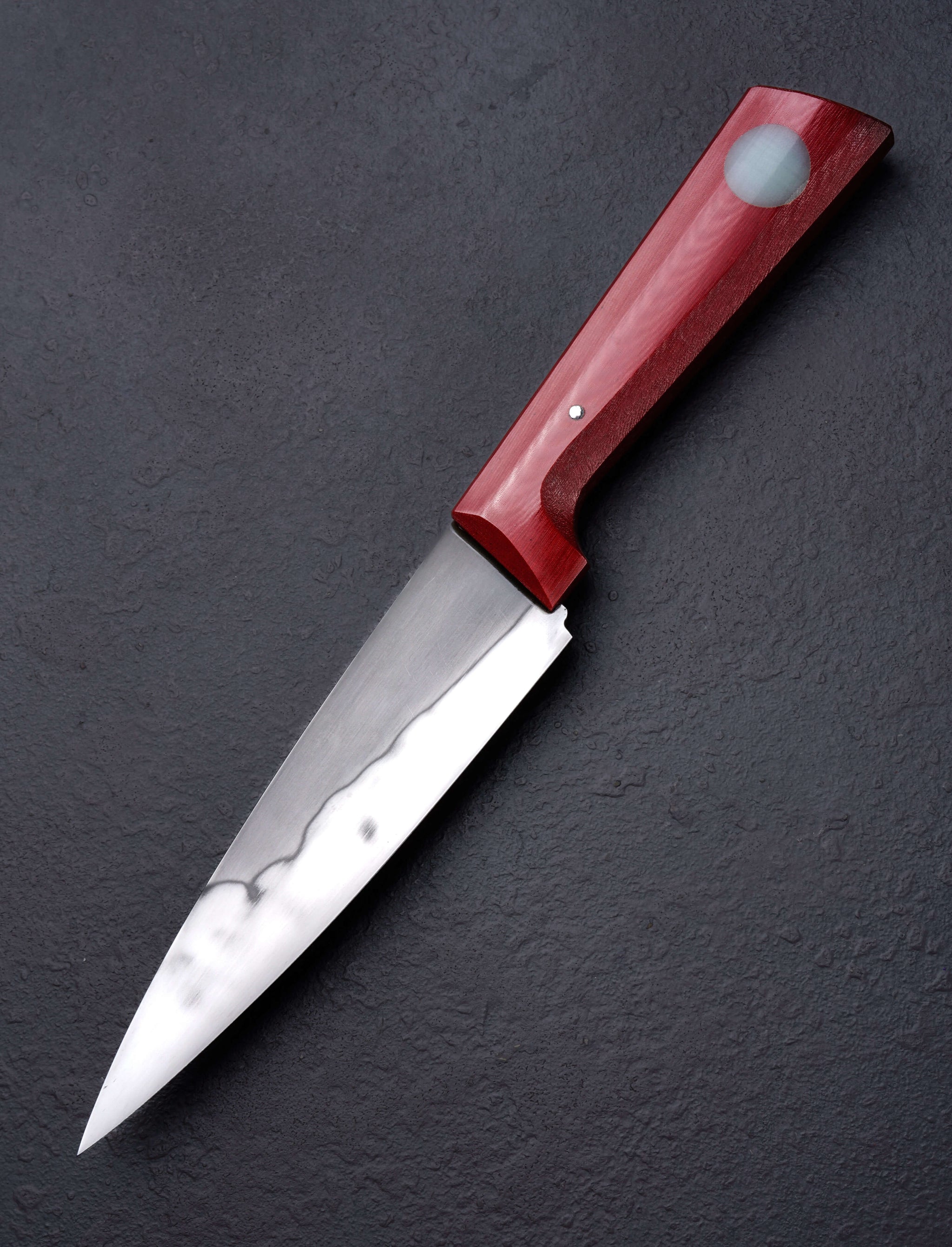 Don Carlos Andrade - California Utility & Petty Red Linen French Chef 160mm