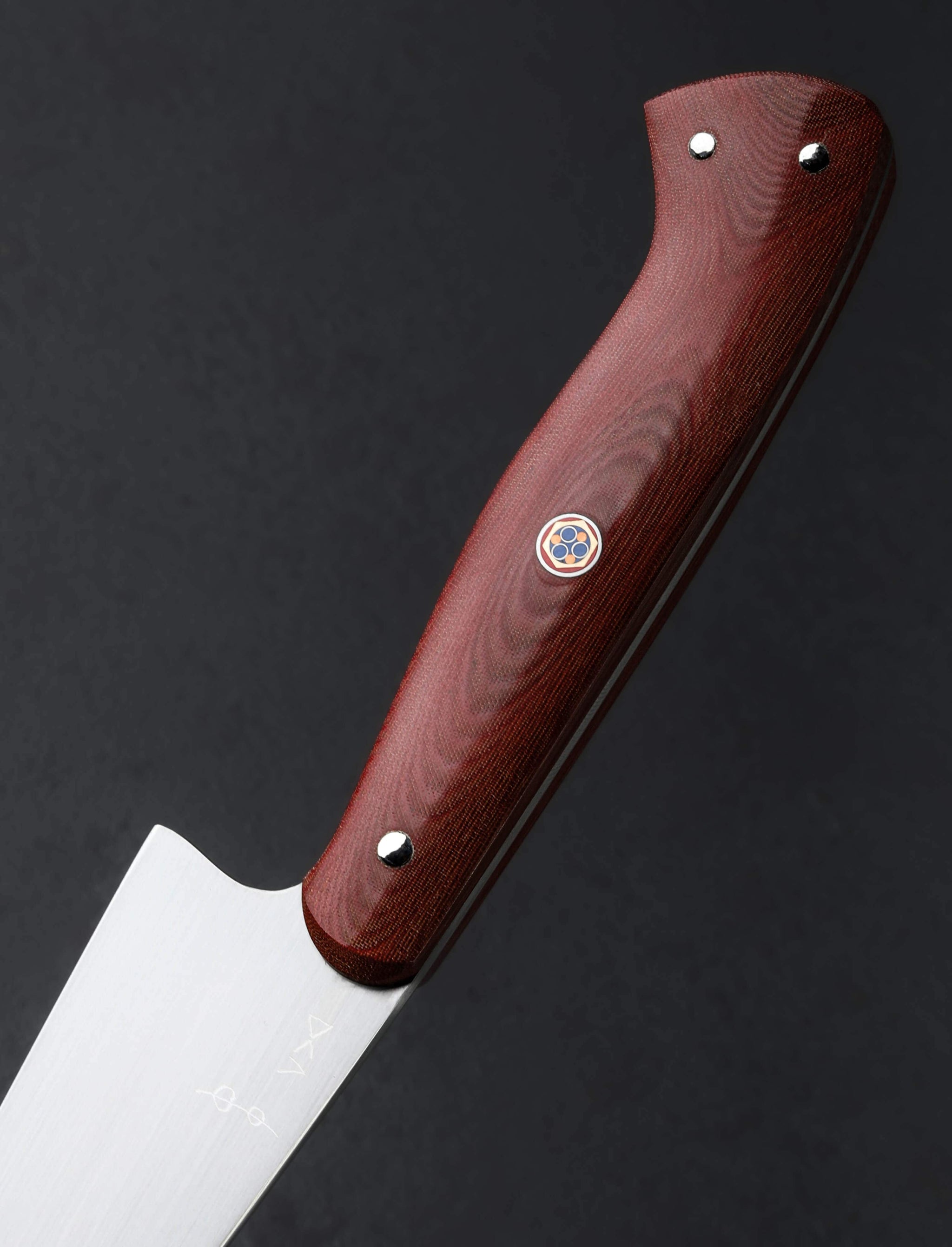 Don Carlos Andrade - California Utility & Petty Red Linen Petty Chef 154mm