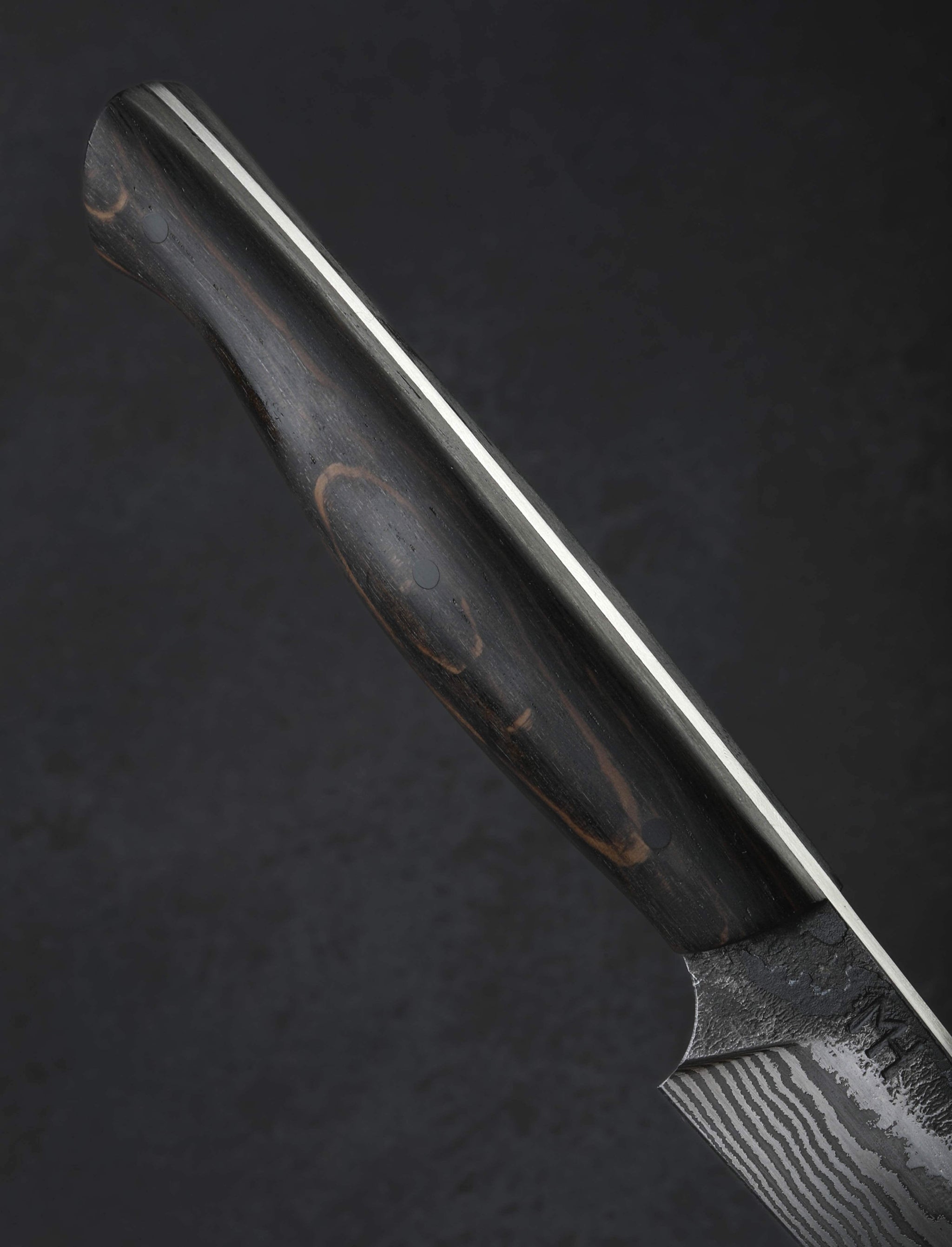 Martin Huber - Austria Utility & Petty Bog Oak Damascus Kitchen Helper